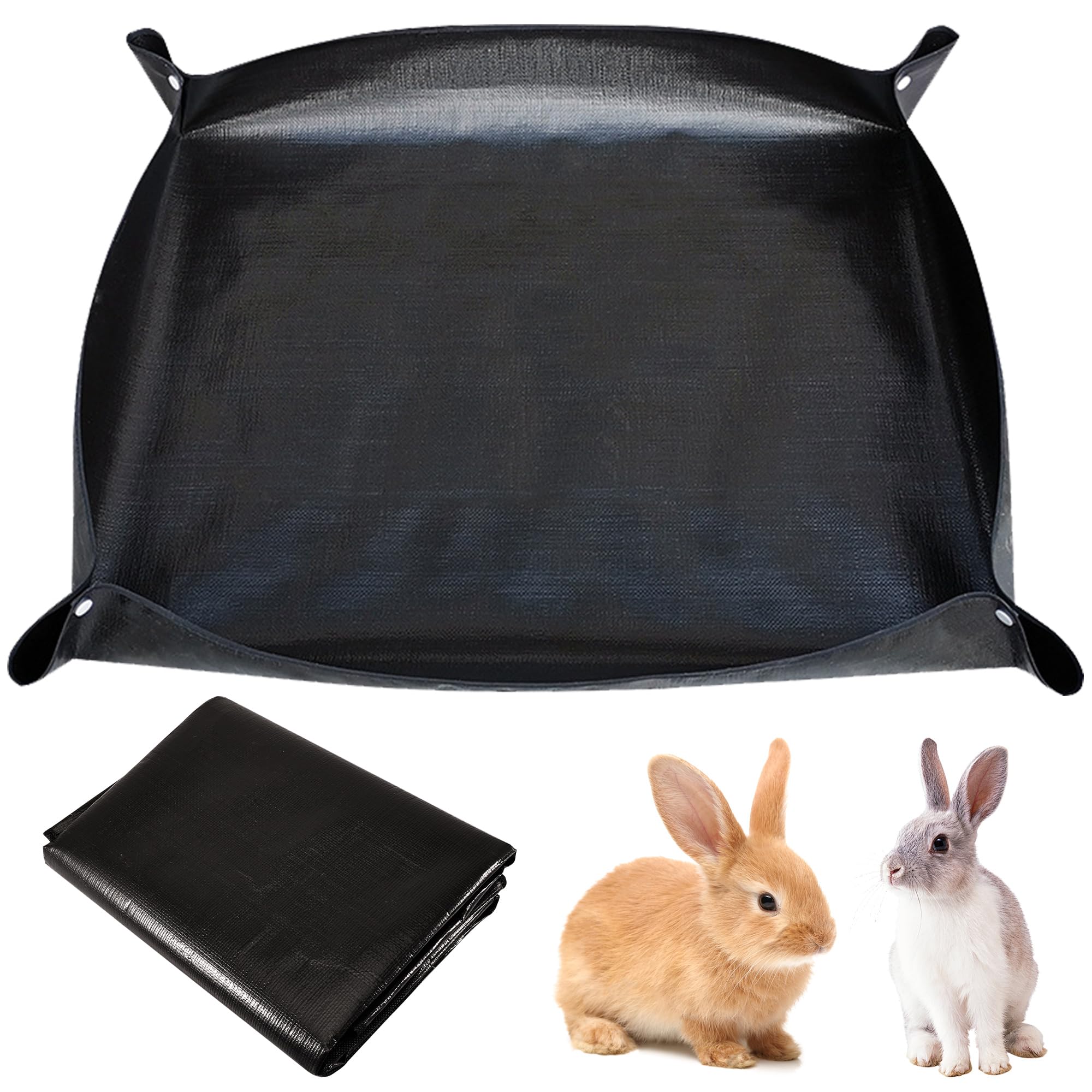 Waterproof Pet Playpen Mat, 150 x 100 cm, Washable Guinea Pig Pads, Waterproof, Non-Slip, for Rabbits Ferrets and Other Small Animals