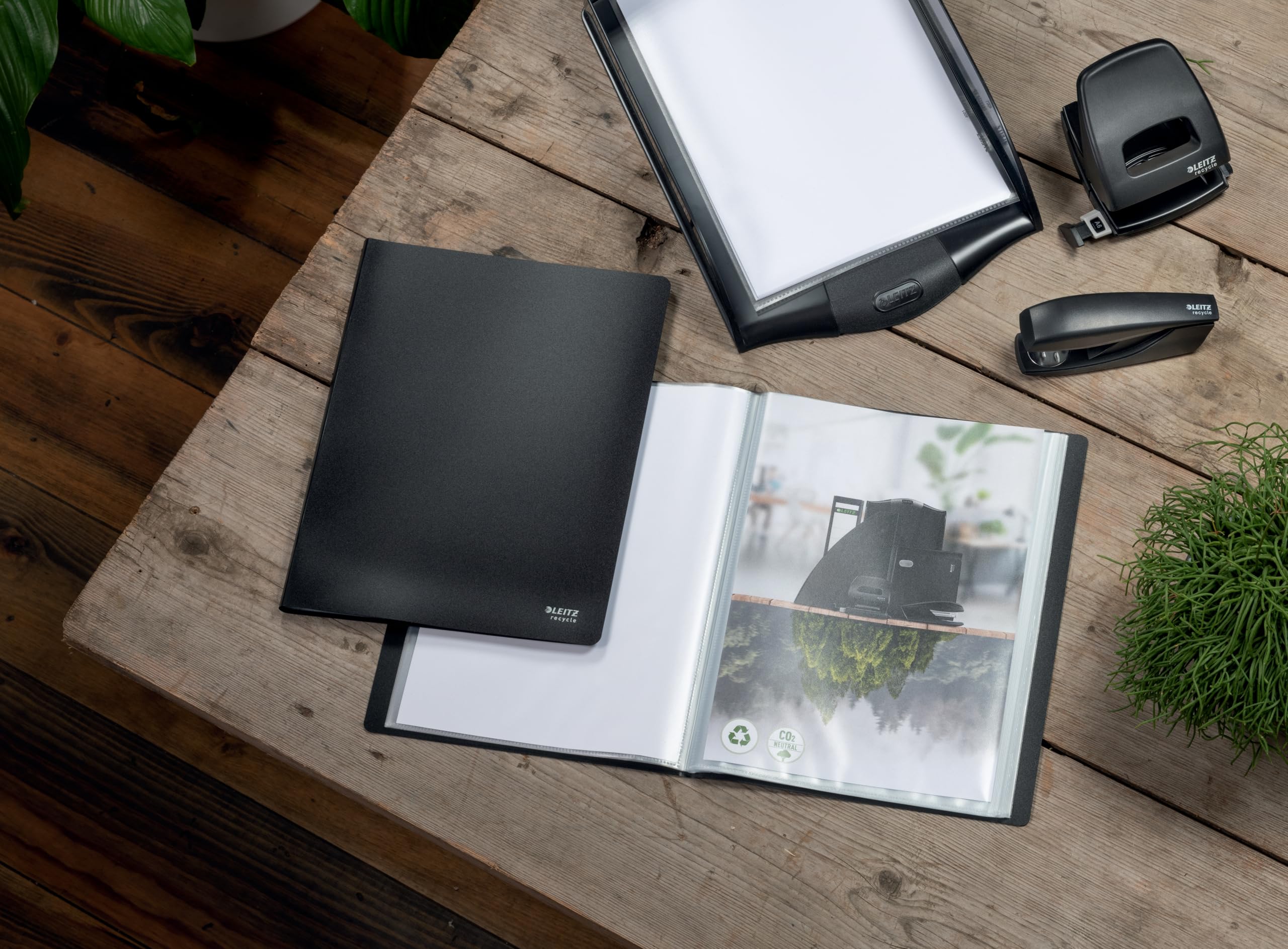 Leitz 46760095 A4 Display Book Pack of 10 with 20 x 40 Sheets Black Recycle Series - Image 3