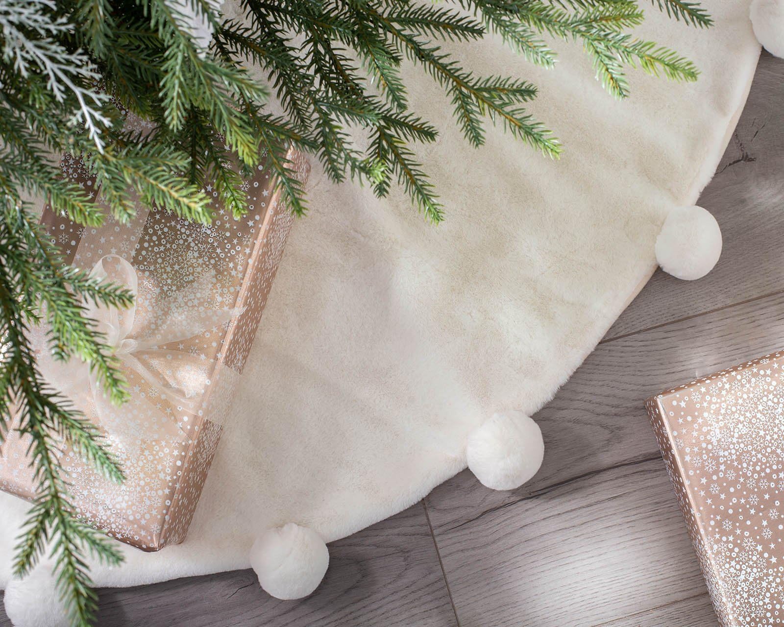 WeRChristmas Base per Albero, Crema, 122 cm