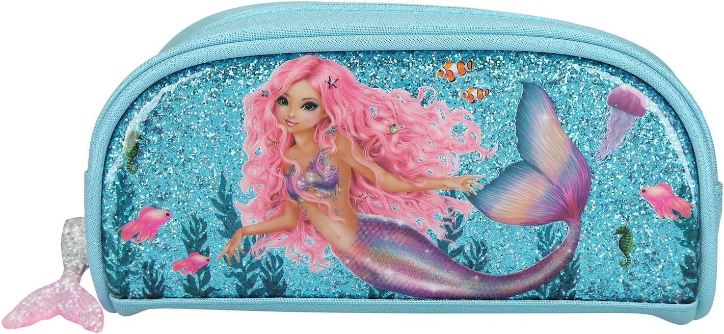 Depesche TOPModel Fantasy Model Pencil Tube – Mermaid Design, 12-Piece Colored Pencils Case For Kids, Trendy & Fun for School & Art Projects