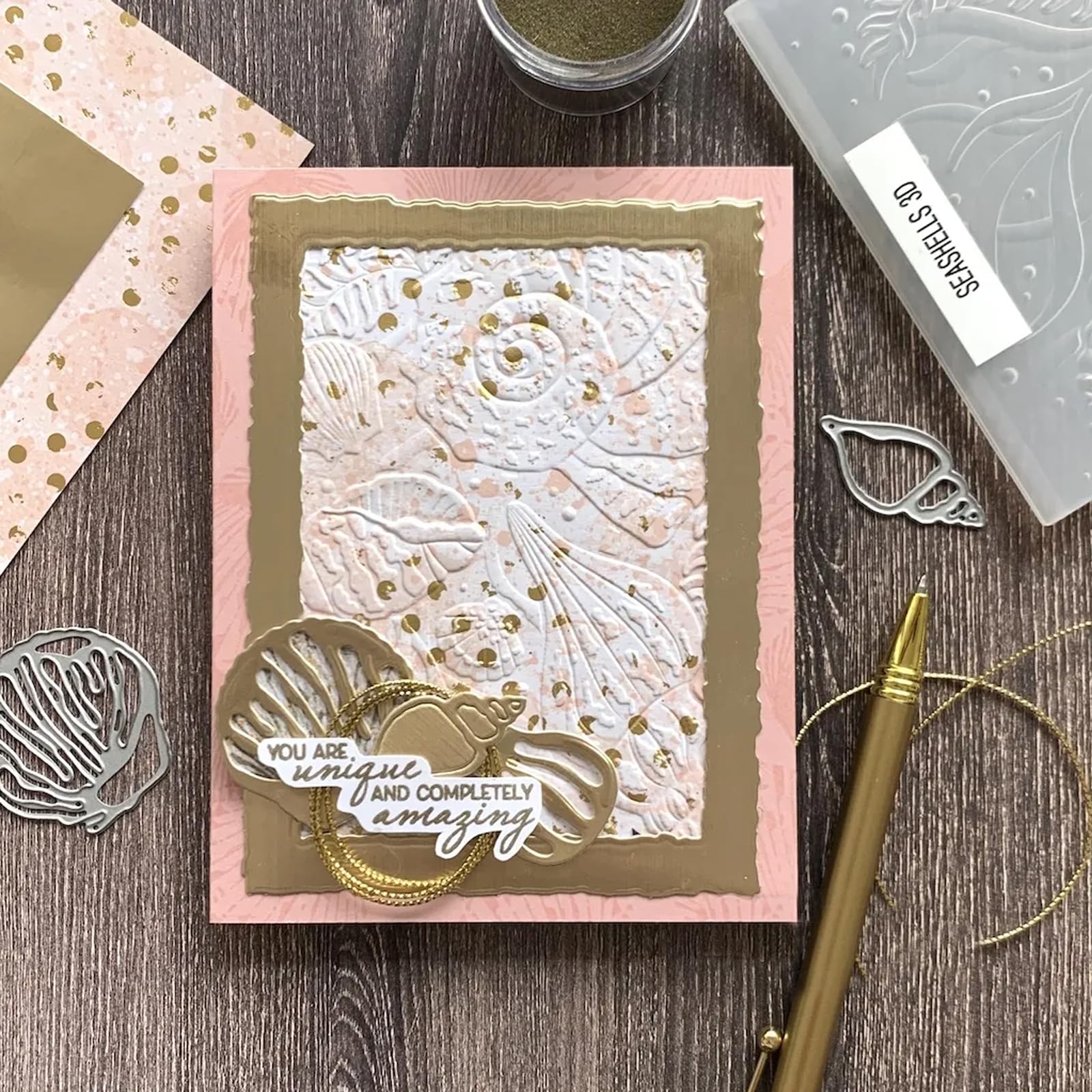 Clear Plastic Texture Embossing Briartw 3D Embossing Folder For Card ...