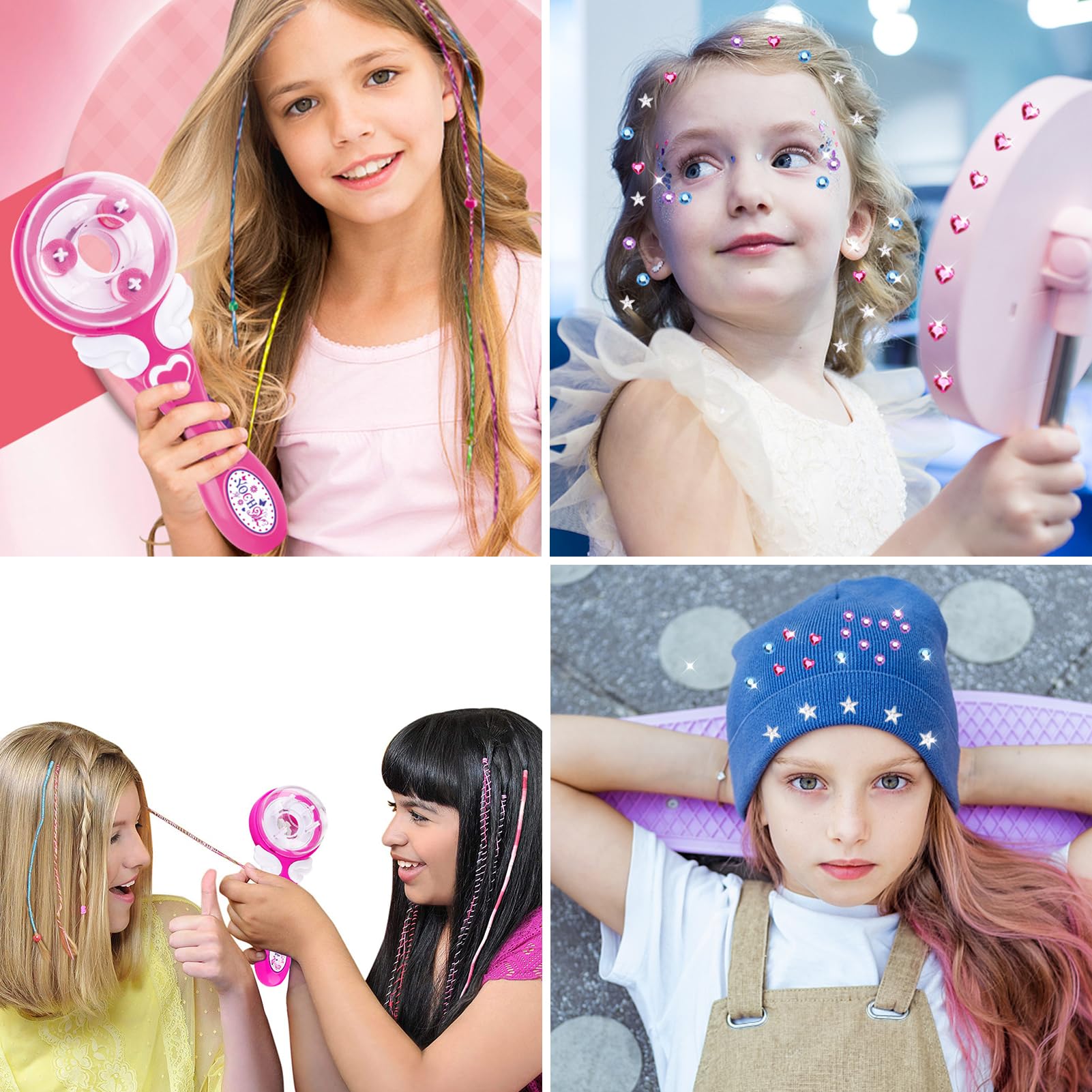 CLWVPCOT Trenzador de Pelo para Niñas - Máquina para Hacer Trenzas Fashion Twist en Colores - Crea Estilos Únicos y Divertidos!