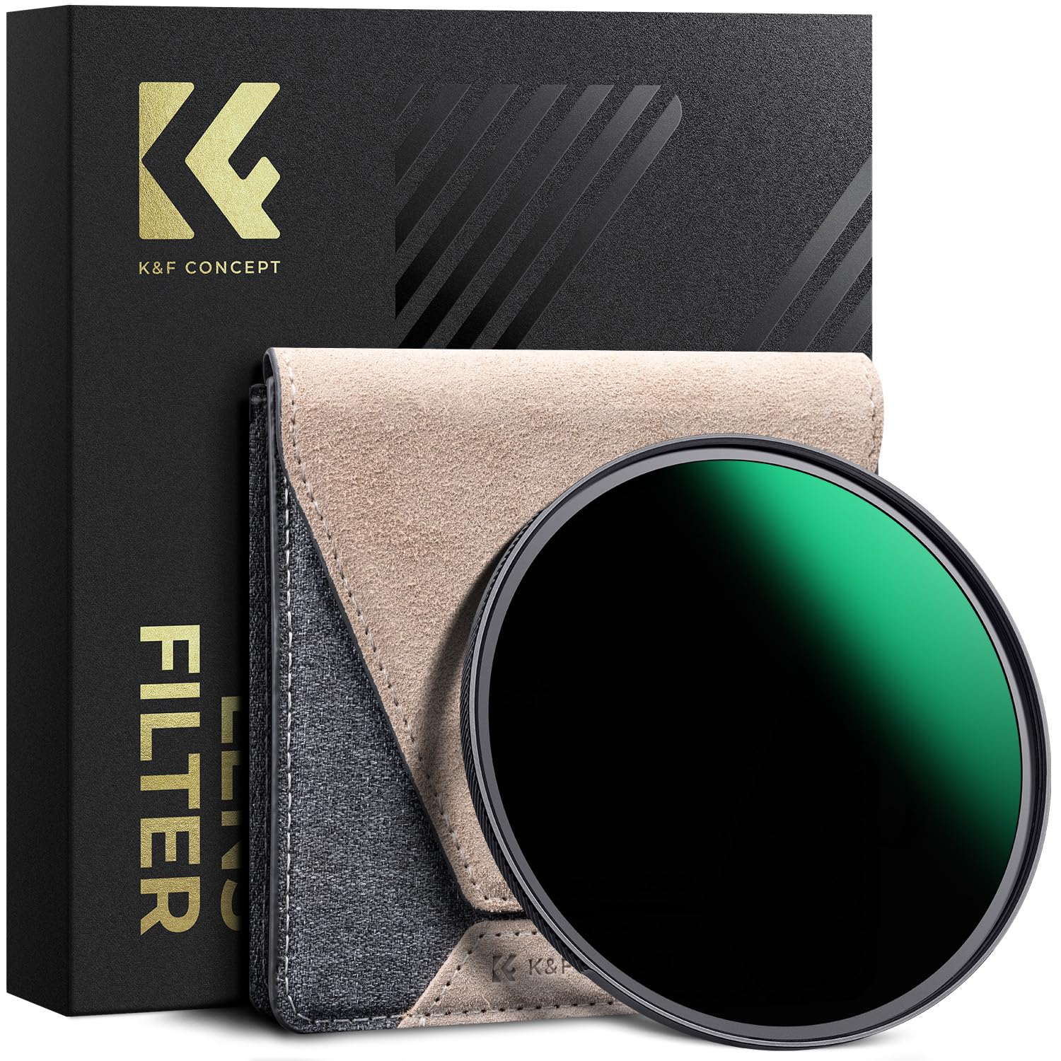 K&F Concept 82mm NDフィルター ND1000 10段階減光真鍮 【公式通販】