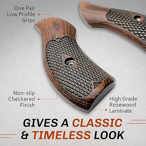 Miniatura 6 de Repuestos compatibles con empuñaduras de pistola prémium para Smith & Wesson J Frame Round Butt