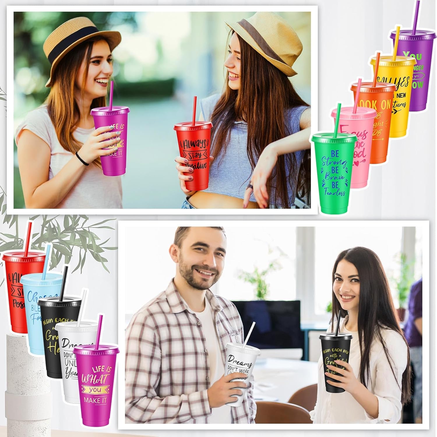 Uiifan 30 Pcs Inspirational Cups Bulk Appreciation Gifts for Employee Coworker Staff Team Thank You Gifts, Office Prizes for Adults Work Party Favors, Associates, Giveaways (Bright Color) - Image 6