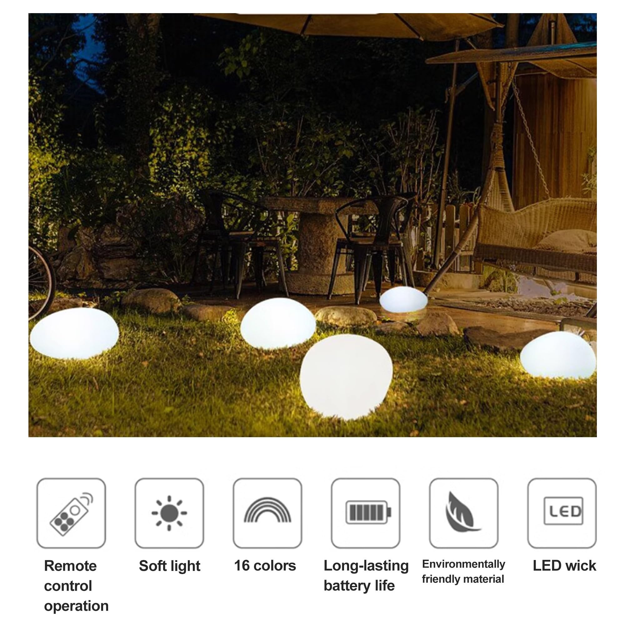Luci solari per esterni, Lampade da esterno giardino luci per segnavia per portici anteriori, decorazioni per giardini, cortili, patio, vialetti, decorazioni per interni(40x30x16cm)