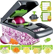 14 in 1 Multipurpose Chopper,Fruits & Vegetable Cutters,Grater Peeler Chipser,Unbreakable Food Grade Body,Easy Push to Clean Button Slicer Dicer(Chopper 14 in 1)