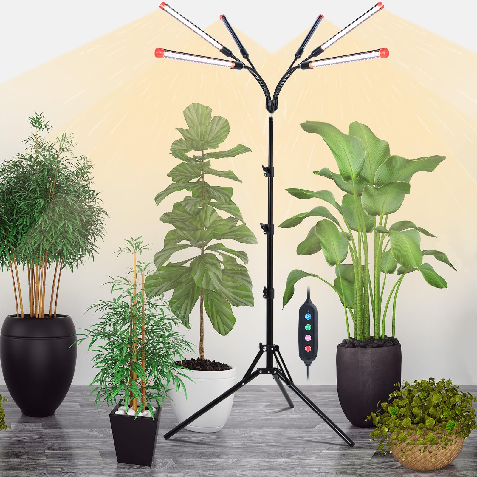 Orchbloom 6-Head 54W Stand Grow Light