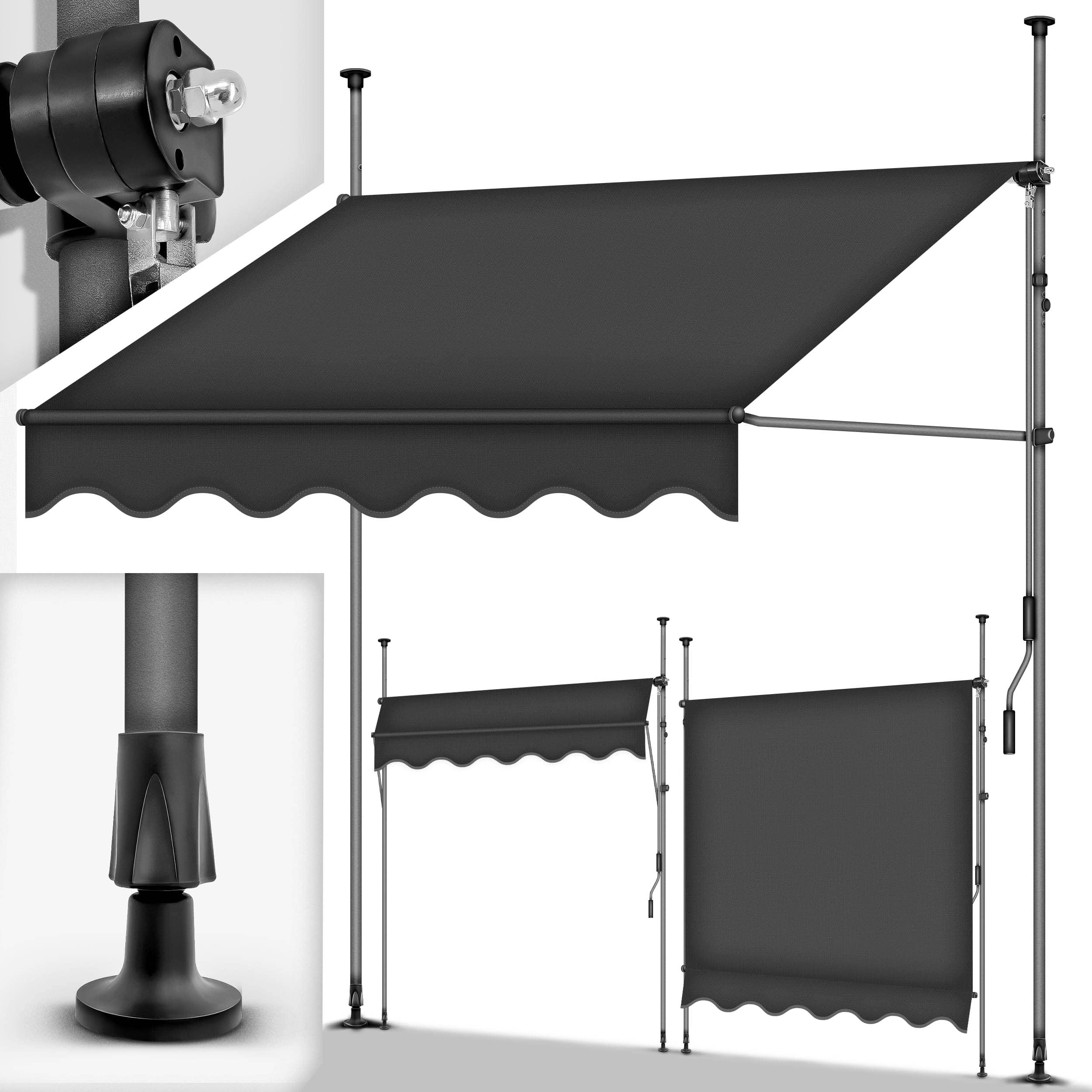 5 staffe per corrimano in acciaio inox dorato, corrimano, ringhiere, supporti, scale, corrimano