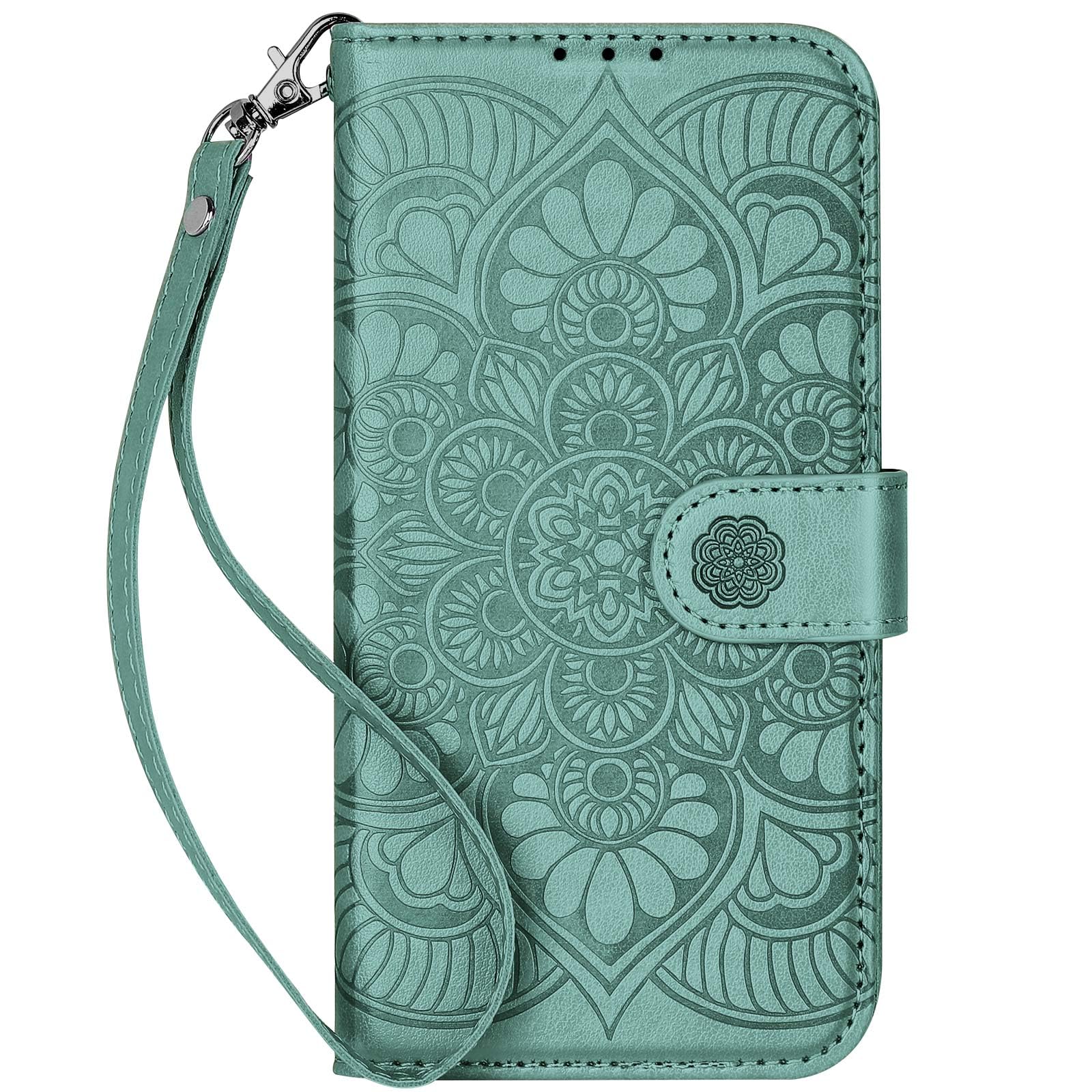 Ateeky Wallet Case for iPhone 16,[RFID Blocking] 3 Card Holder Stand with Credit Card Slot PU Leather Magnetic Protective Flip Cover for iPhone 16 (