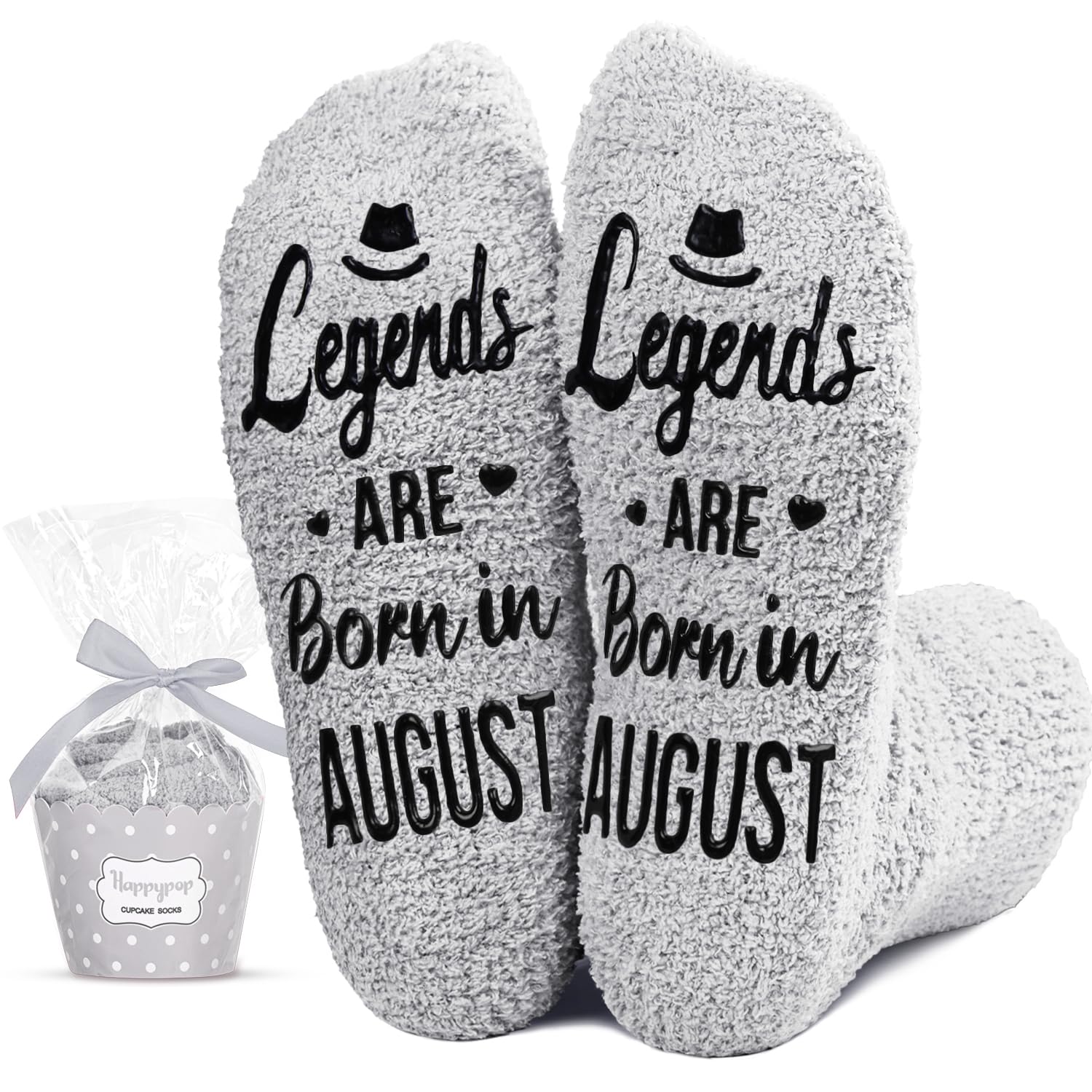 HAPPYPOP Birthday Gifts Ideas for Men - July August September October Birthday Socks for Him Male