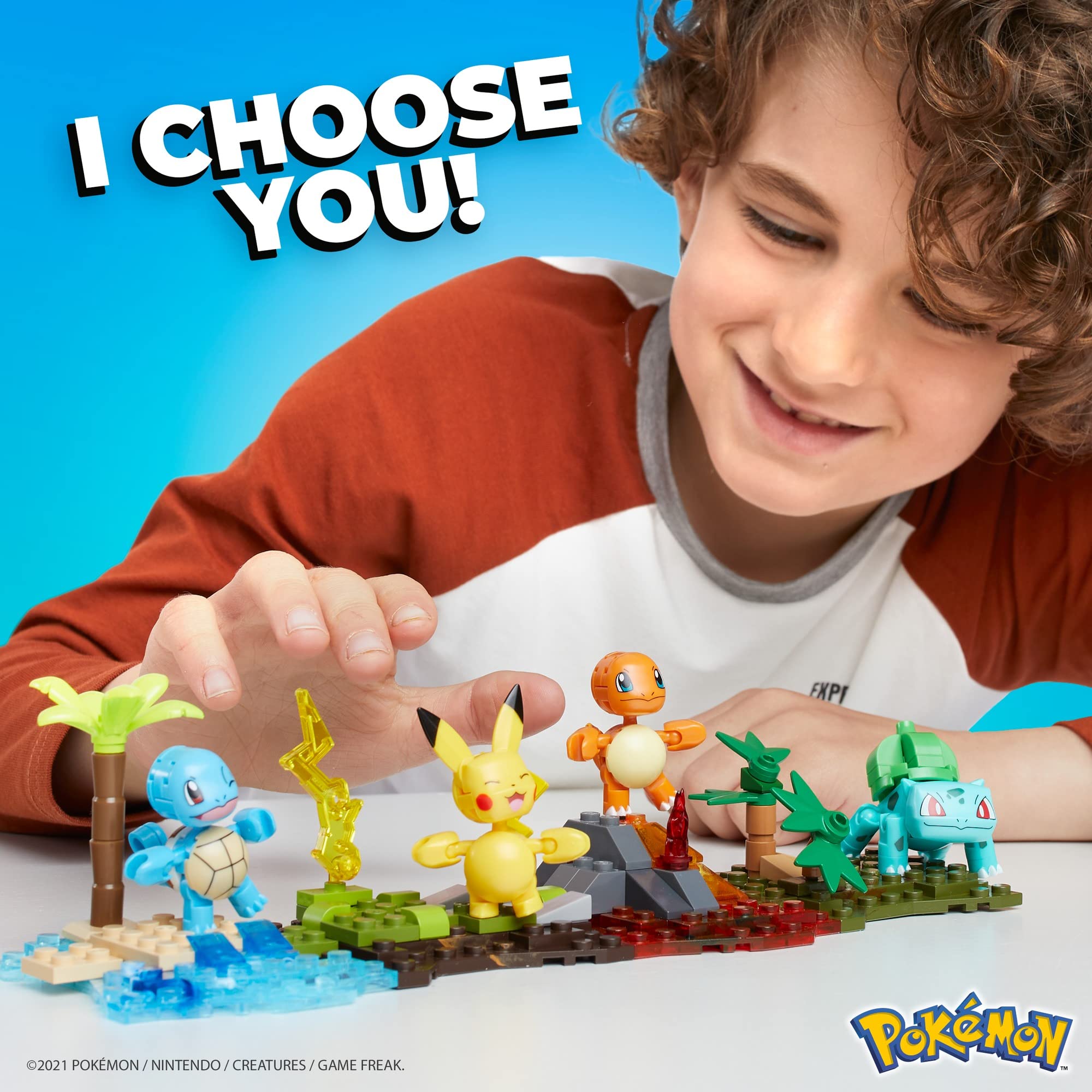 Mega Pokemon Kanto Region Team Construction Set, Building Toys for Kids