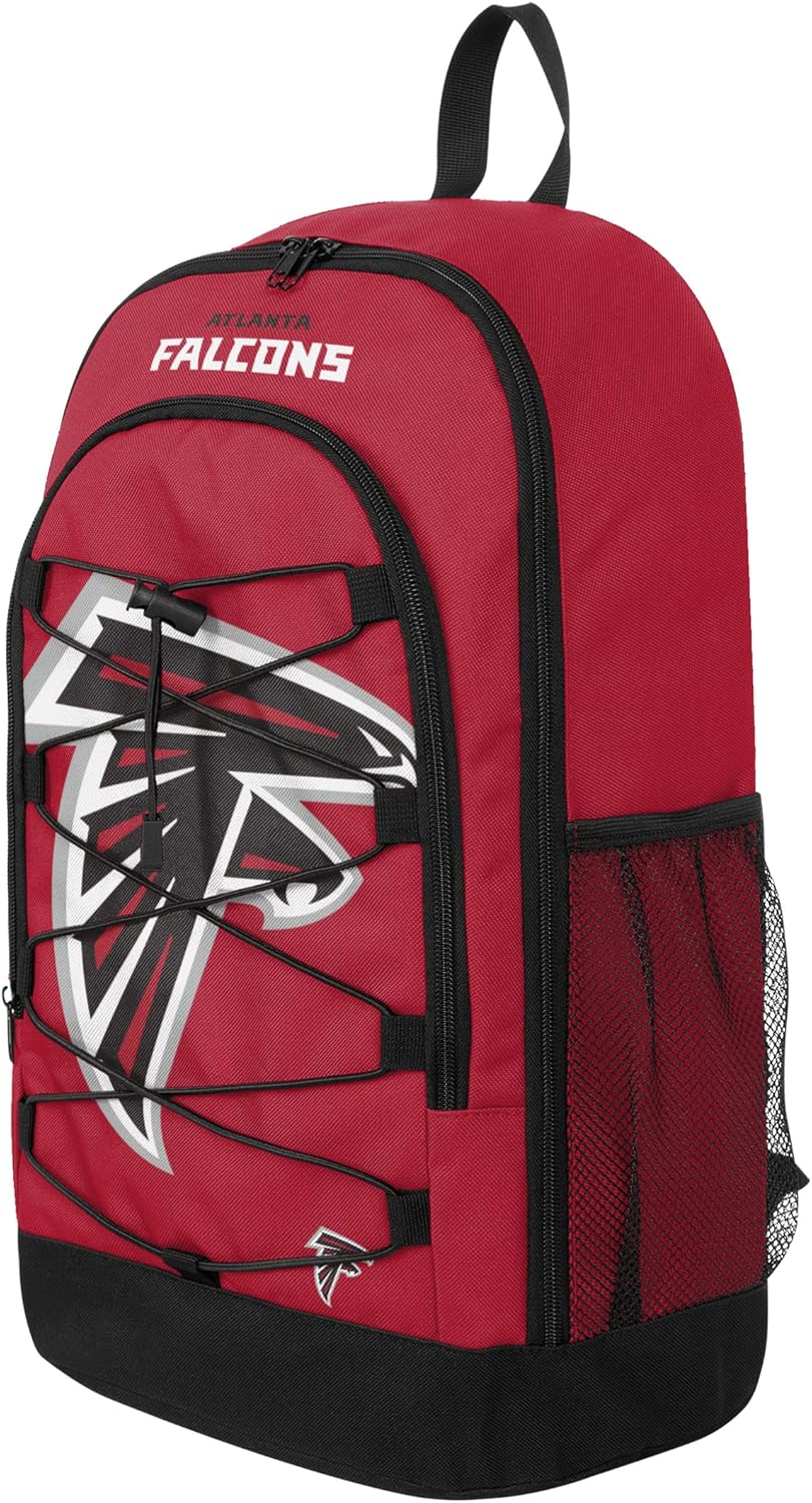 Atlanta Falcons NFL Big Logo Bungee Backpack - Image 2