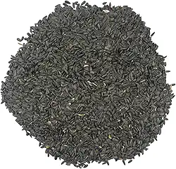 TRAILMARK NATURALS - Sementes de girassol de óleo preto de 1,3 kg para pássaros – Vida selvagem premium e ração para pássaros – Cultivadas nos EUA – Sem OGM – Sementes de girassol de óleo preto para