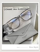 Vista 6 de Madison Avenue Gafas de bloqueo de luz azul con estilo cuadrado de moda para mujeres con estuche, elegantes gafas antirreflejos para computadora