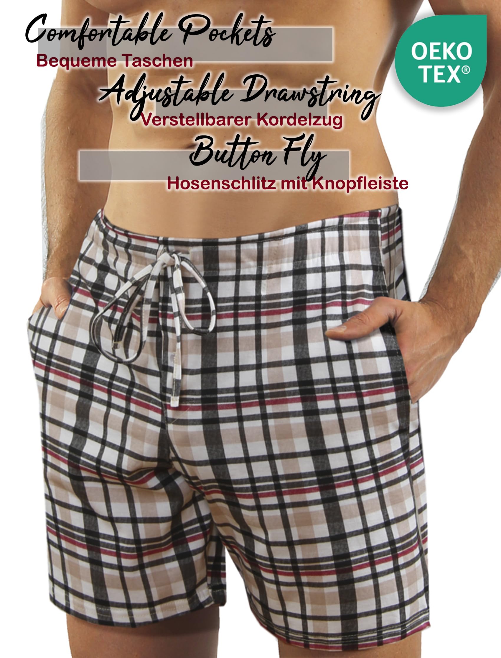 sesto senso Pajamas Uomo Corto Cotone Tshirt Pantalonici Set Manich Corte Estate
