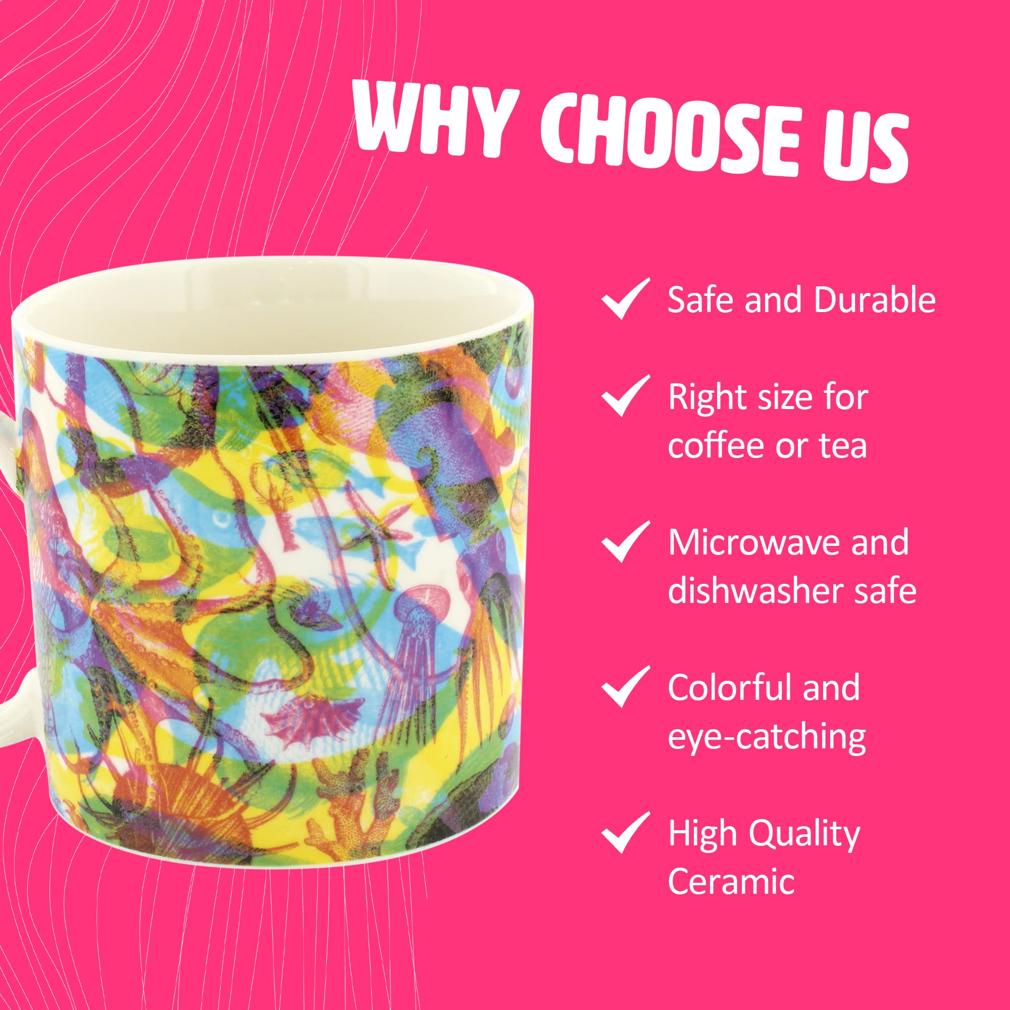 Amazon.com: Ginger Fox - Carnovsky Ocean Ceramic Mug, Coffee Mug with  3-in-1 Under the Sea Design, Microwavable Unique Coffee Mug : Home & Kitchen