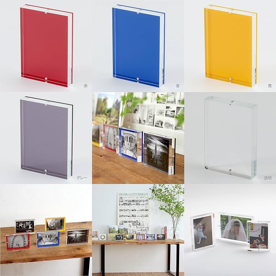 アクリルフレーム 新品未使用 クリアー3ミリ×ホワイト3ミリ アクリルフレーム 新品未使用 クリアー3ミリ×ホワイト3ミリ