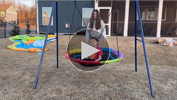 Amazon.com: Lunafun 45” Saucer Swing for Kids, 440lbs