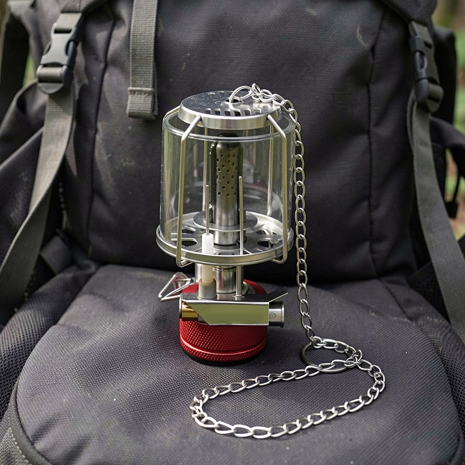 Mini Linterna de Gas para Camping, Portátil, Resistente al Viento