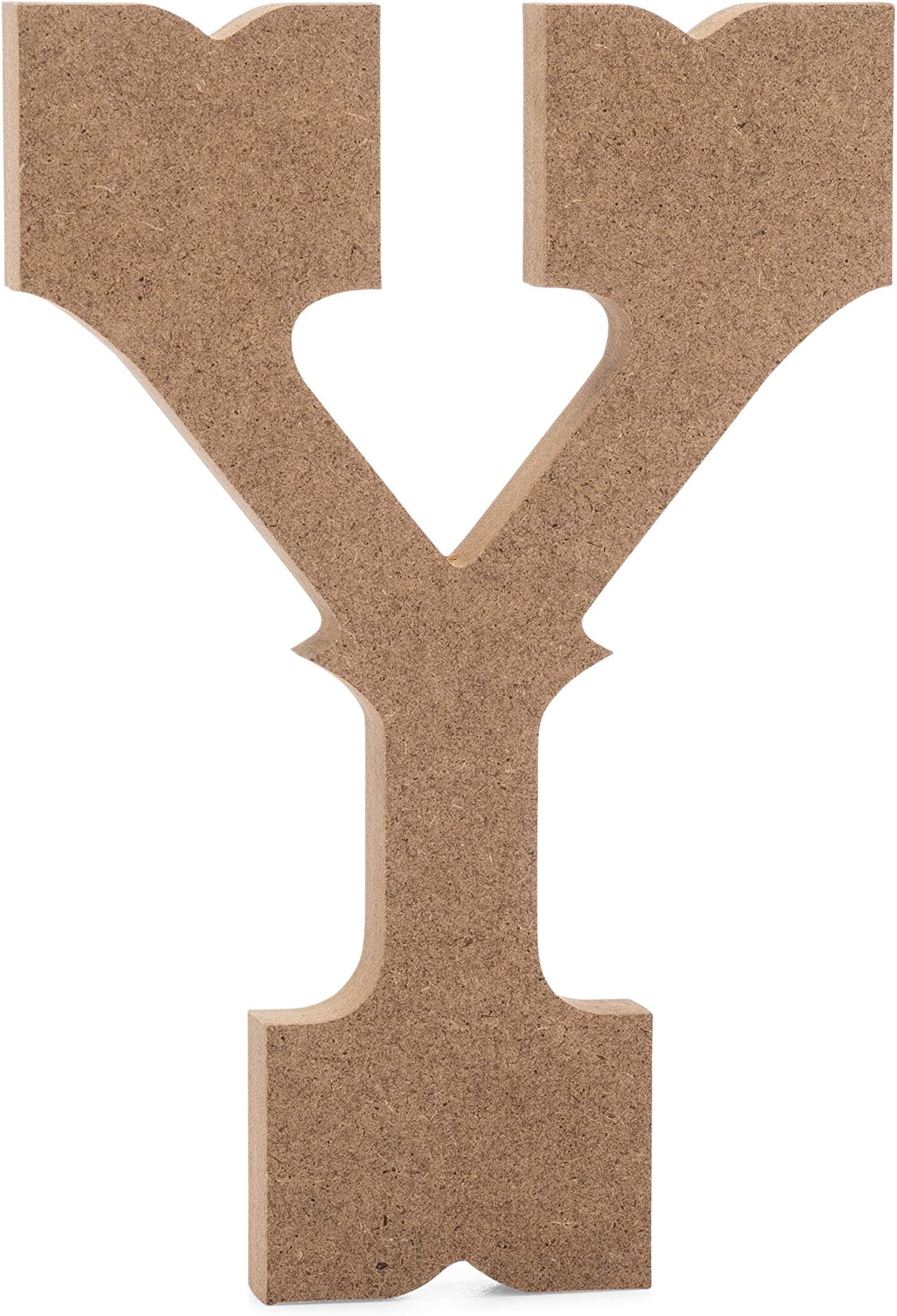 JoePaul's Crafts (15cm , Y) - 15cm Western Wooden Letter Y - Premium MDF Wood Wall Letters (15cm , Y)