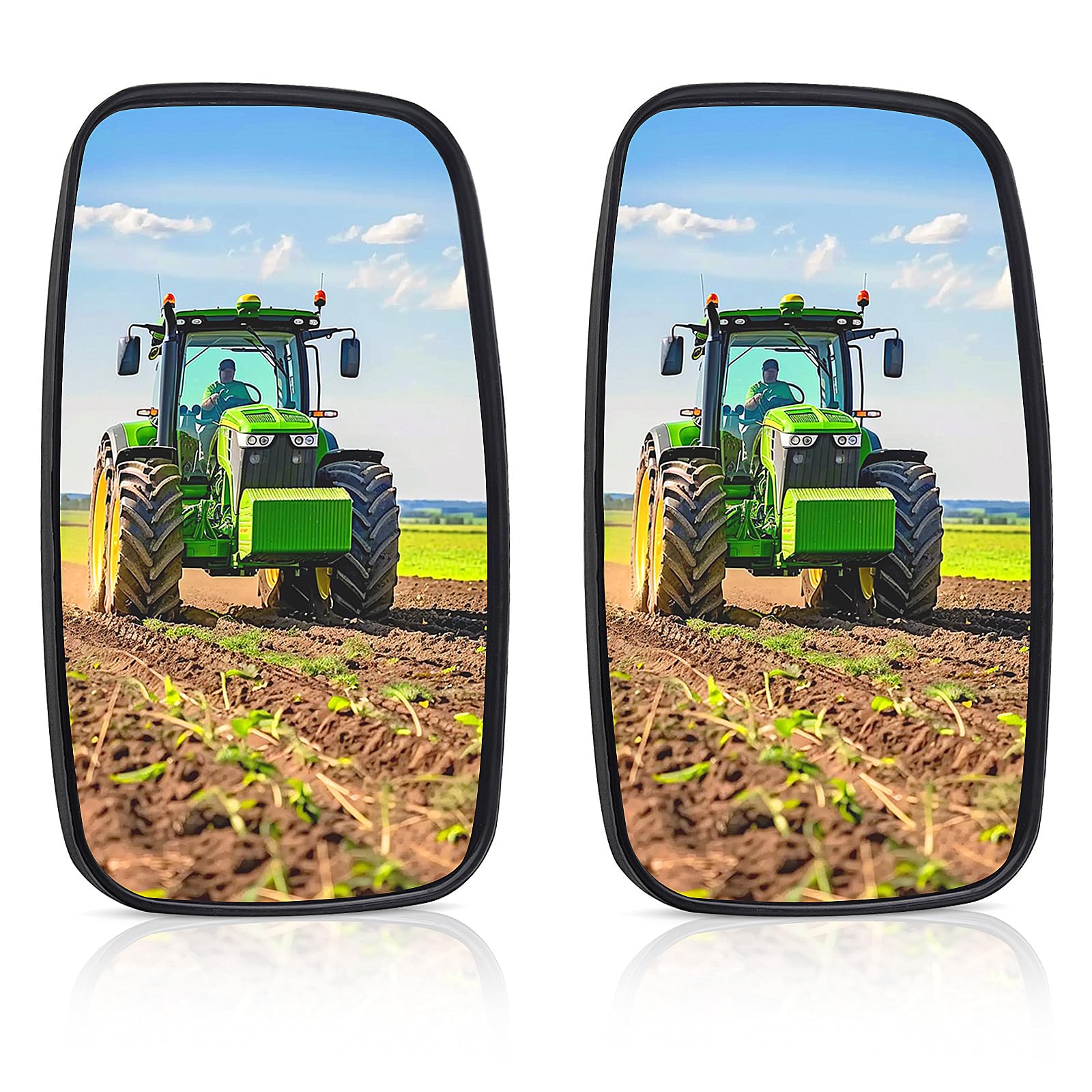 Espejo retrovisor HD de ángulo más amplio para carretilla elevadora, espejo retrovisor convexo auxiliar para camión, remolque, carretilla elevadora, RV, 32 cm x 20 cm (paquete de 2)