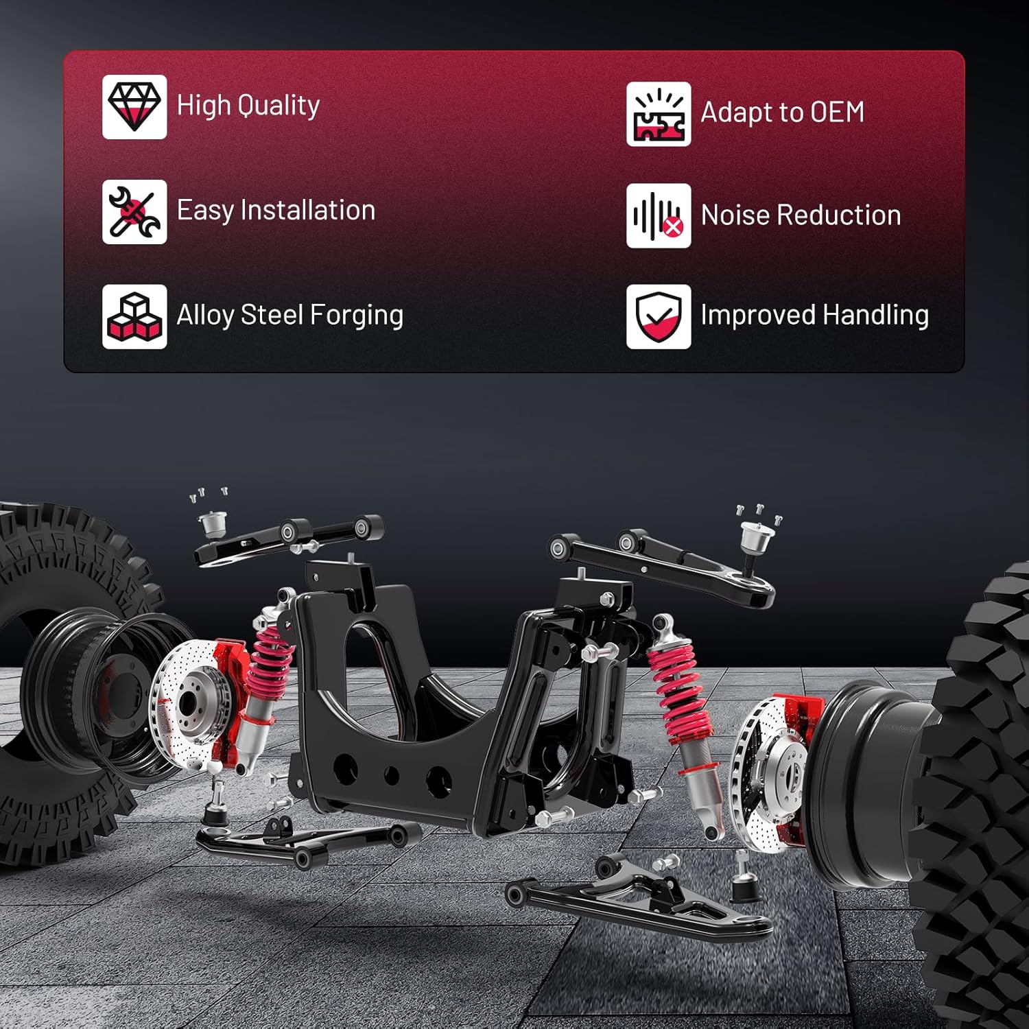 BDFHYK Front Left Upper Control Arm 1pcs,with Ball Joint Compatible with 2007-2016 Cadillac Escalade ESV/EXT,2007-2016 Chevrolet Avalanche Silverado 1500 Suburban 1500 Tahoe,2007-2016 GMC Sierra 1500