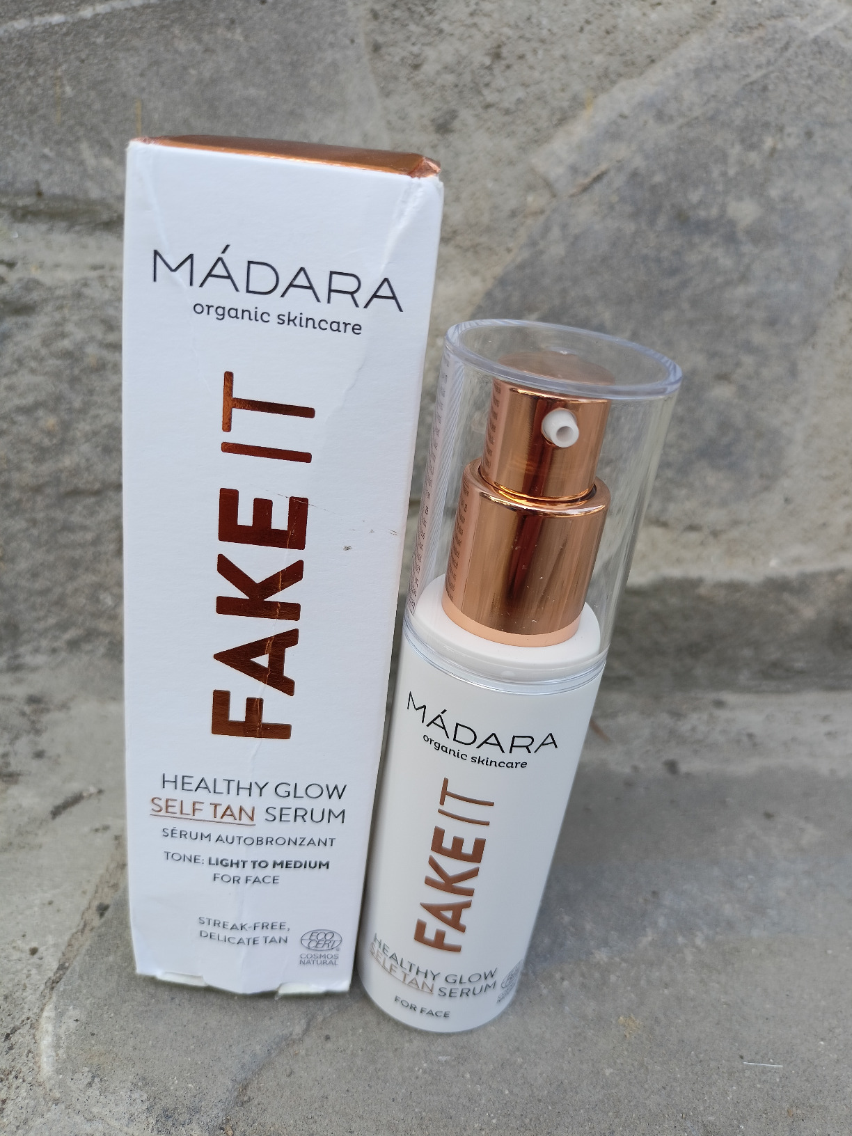 Madara MÁDARA Fake It Healthy Glow Self Tan Serum for Face 30 ml, Sunless Face Tanner for Light to Medium Skin, Hydrating with Hyaluronic Acid, Raspberry Seed Oil, Shea Butter and Vitamin E, Vegan
