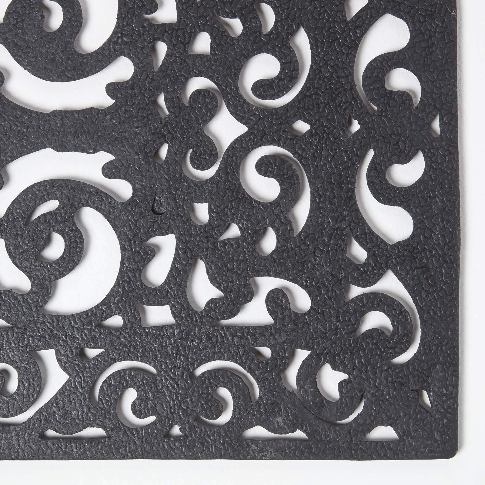Homescapes Zerbino In Gomma Traforata Nero – Resistente E Antiscivolo (60 X 40 Cm)