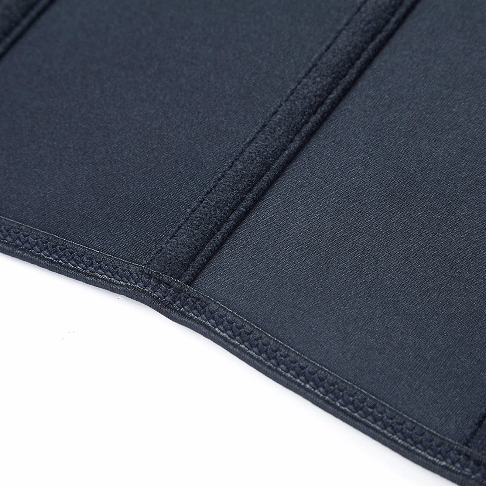 Corsetto Addominale con Cerniera in Vita, Corsetto per Donna, Doppio Rinforzo, Vita e Addome, Nero - XXXXL