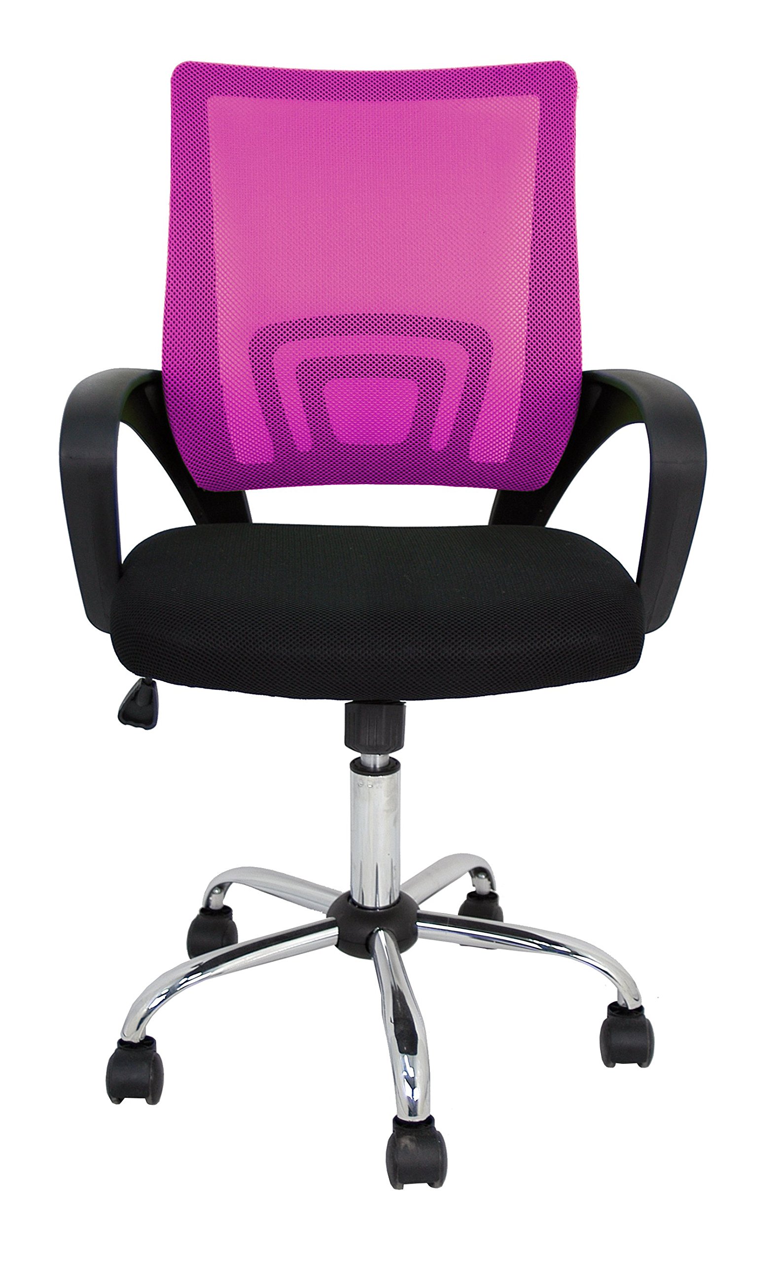 La sedia spagnola Ribadeo Sedia di Ufficio senza poggiatesta, Poliestere, Rosa, 61 x 58 x 89 cm