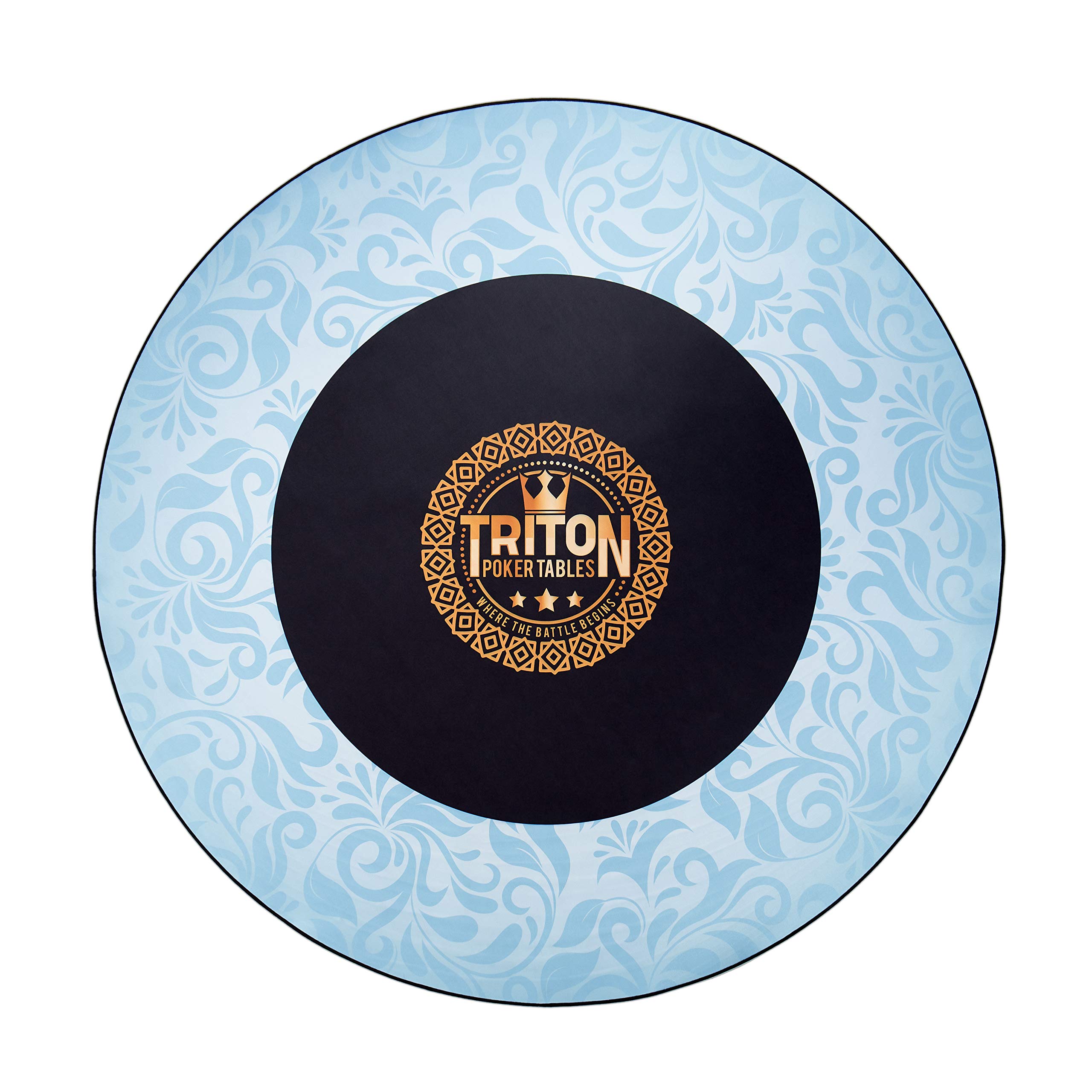 Triton Portable Round Poker Mat Round Fits Triton Poker 8 Player Poker Table Octagon Multi-Spandex Fabric Covered Top Rubber Grip Bottom Non-Slide on The Table Includes Case Round (Black) (B08VTYPT5L) Amazon Price History, Amazon Price Tracker