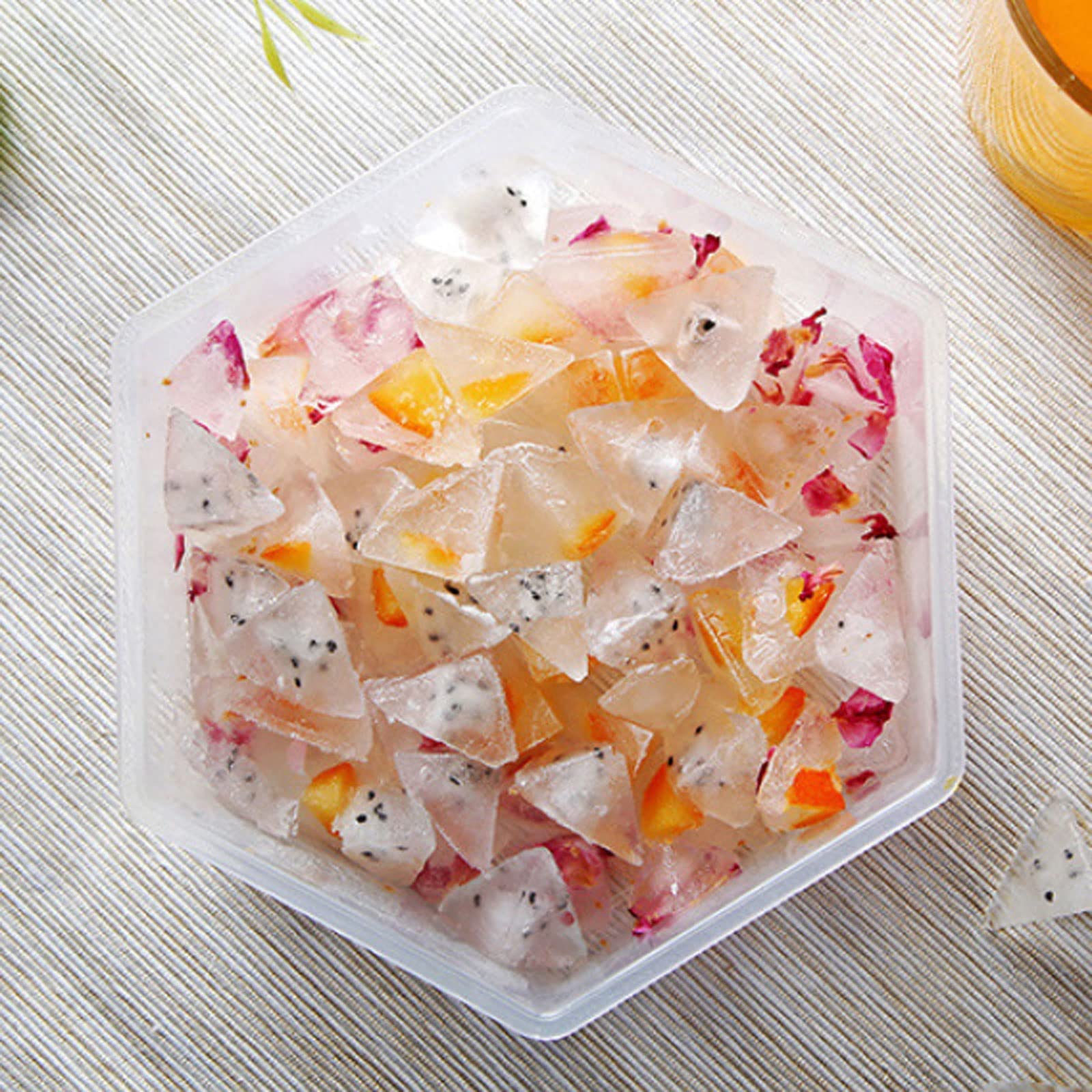 JINGYAN Bacs à glaçons Hexagon Ice Cube Mould Grids Popsicle Molds Cream Mold Tray Kitchen Accessories