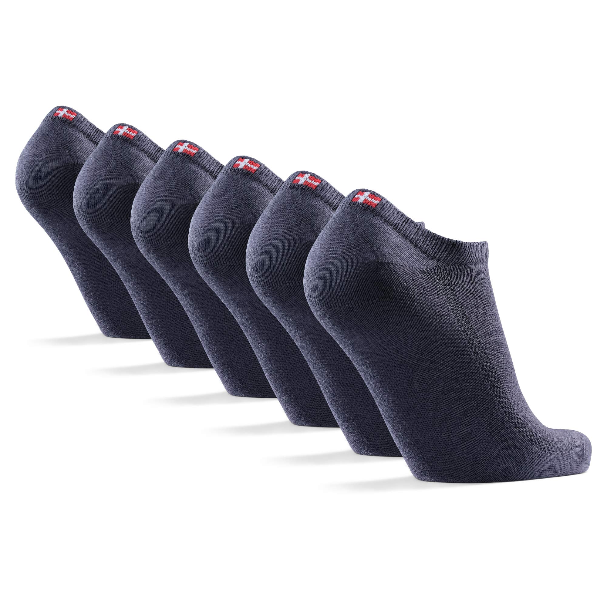 DANISH ENDURANCE 6 Pack  Low -Cut Bamboo Socks, Super Soft Short Liners, Men & Women