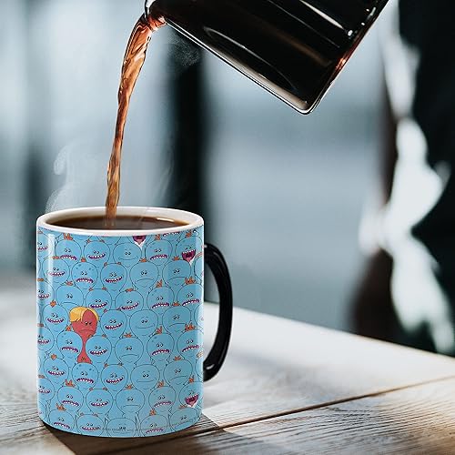 Miniatura 6 de Morphing Mugs Rick and Morty Mr. Meeseeks Una taza de cerámica que cambia de color de 11 oz Imagen revelada cuando se añade líquido CALIENTE!