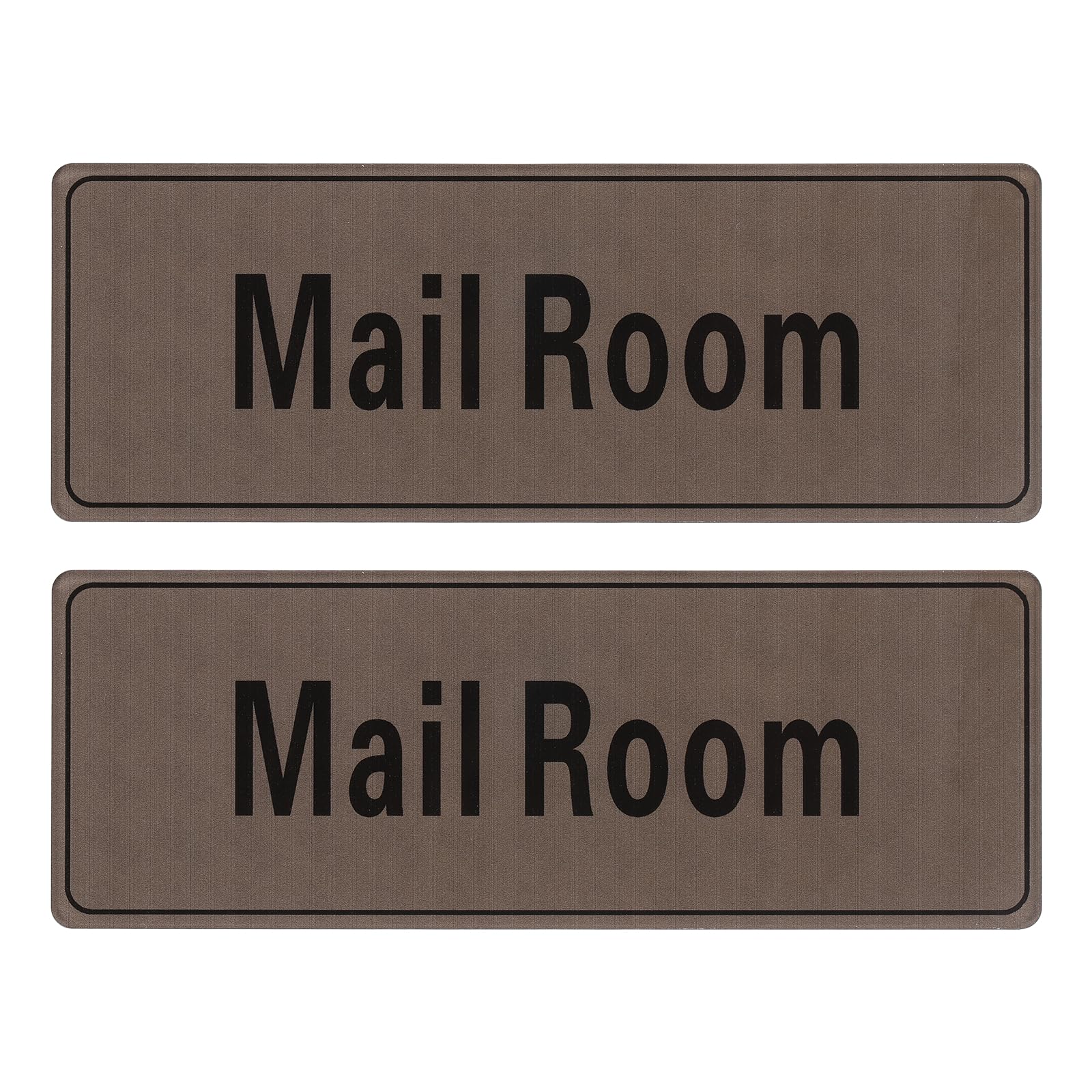 PATIKIL 9"x3" Mail Room Sign, 2Pcs Room Door Sign Self-Adhesive Door Sticker Acrylic Wall Signage Easy Installation for Indoor Outdoor Home Business, Charcoal Gray with Black Text