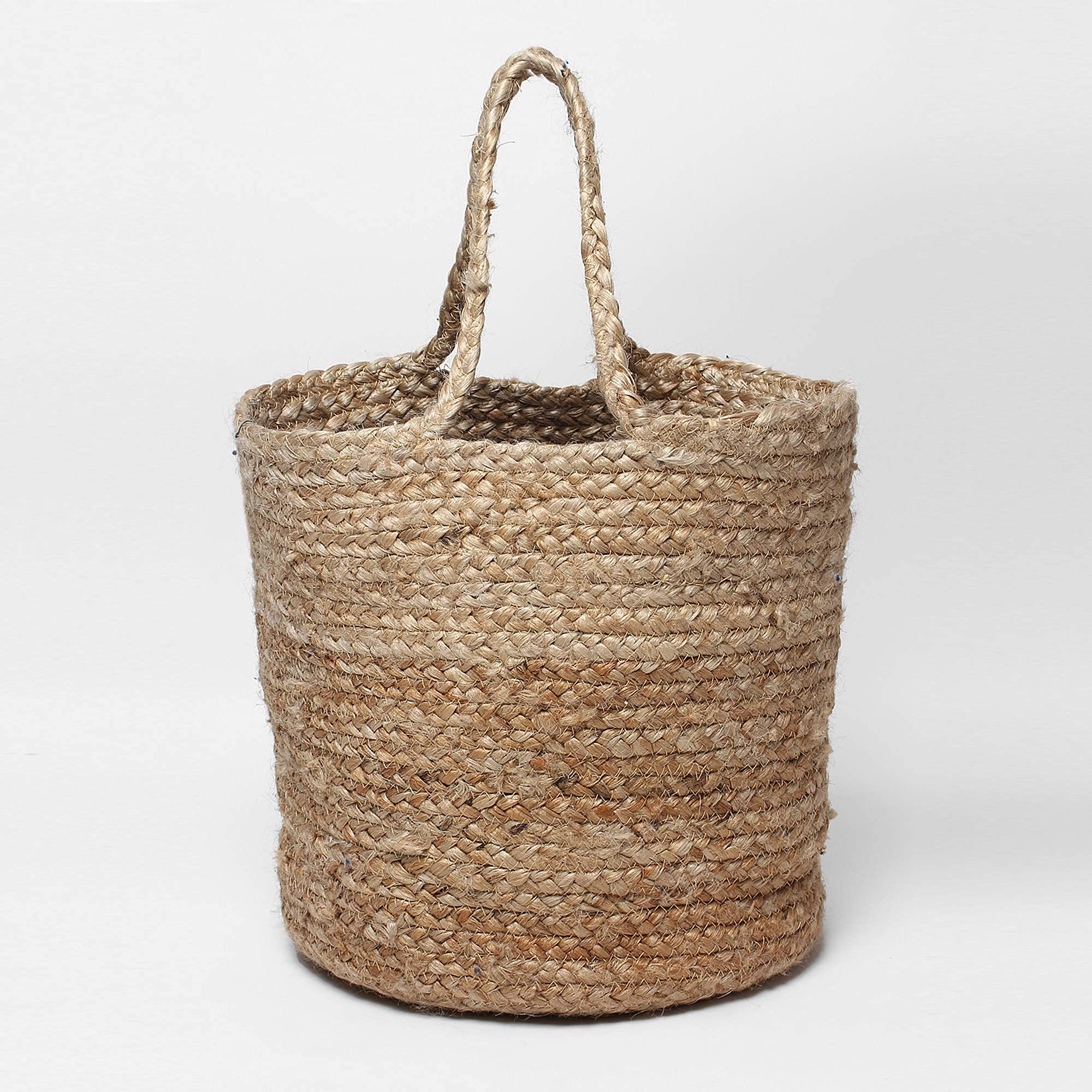 HabereIndia Jute Planters With Handles, Beige, 30*30 CM (B08CC982T1) Amazon Price History, Amazon Price Tracker