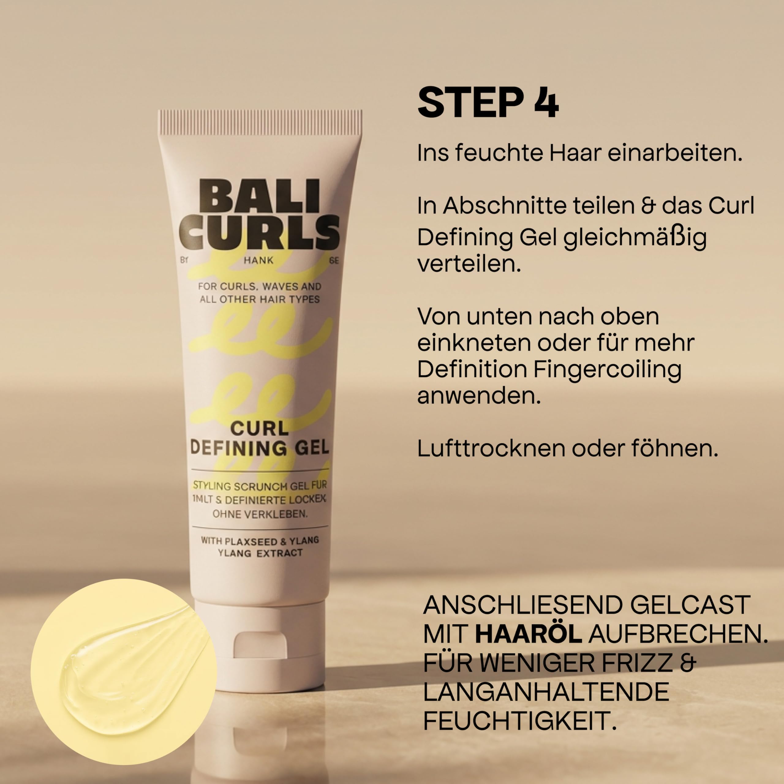 BALI CURLS Curl Travel Kit de 5 – Tailles de voyage pour des boucles définies et saines – Shampoing, après-shampoing, crème curl, gel de finition et mousse – Kit d'entretien compact pour les voyages
