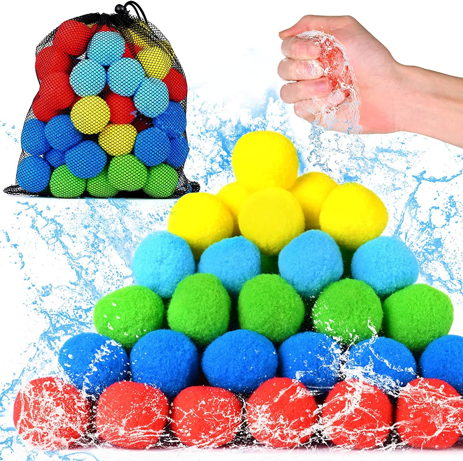 Photo 1 of ***STOCK PHOTO FOR REFERENCE ONLY*** AXRUNZE Reusable  60PCS Soaker Water Balls