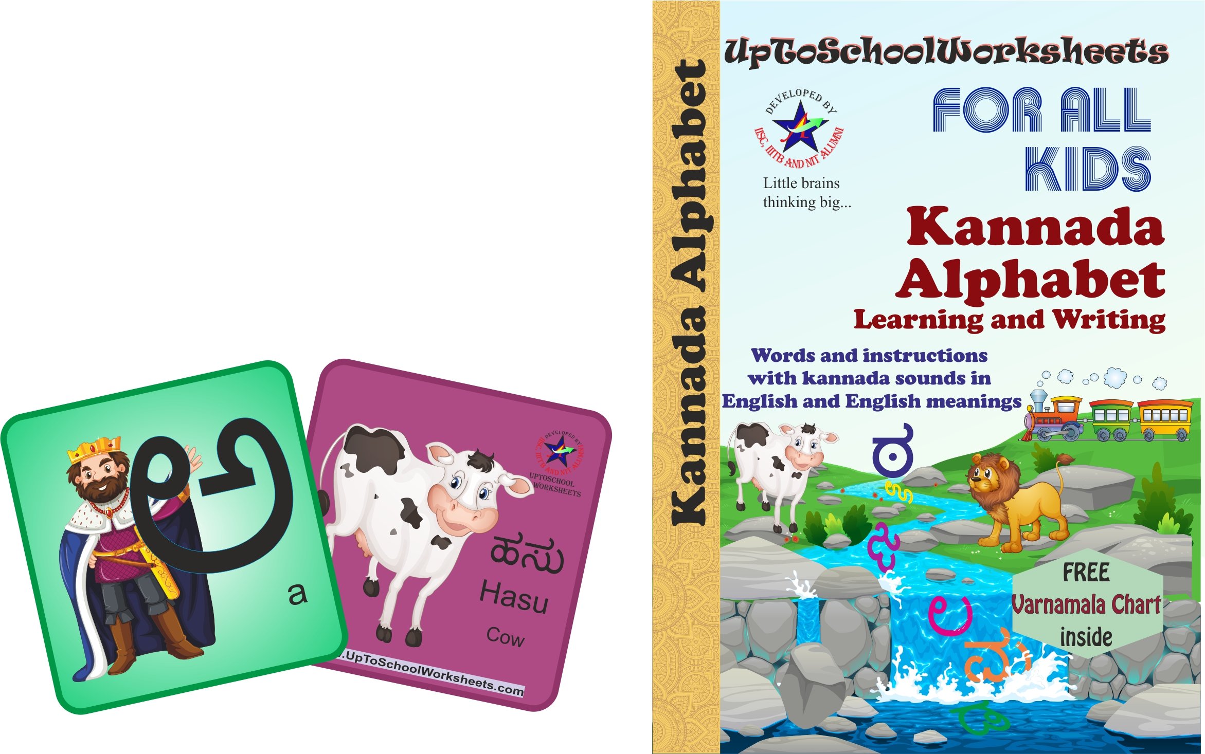 Kannada Set Of 1 Varnamala Alphabet Learning And Writing Book | Desertcart  Seychelles, image size:2343x1467