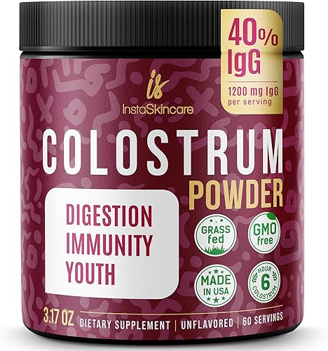 Polvo de calostro bovino 40% IgG altamente concentrado calostro bovino puro para humanos Suplemento de calostro alimentado con pasto para apoyo