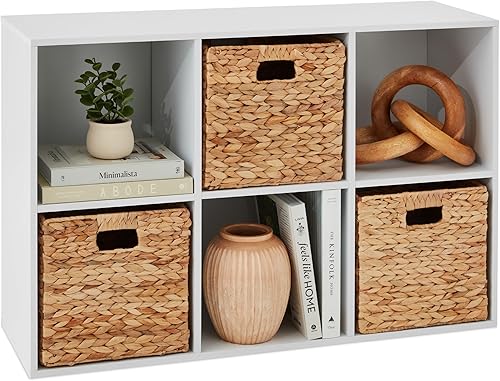Best Choice Products Estante de almacenamiento de 6 cubos de 11 pulgadas, sistema de estantería organizadora para guardería, habitación de los