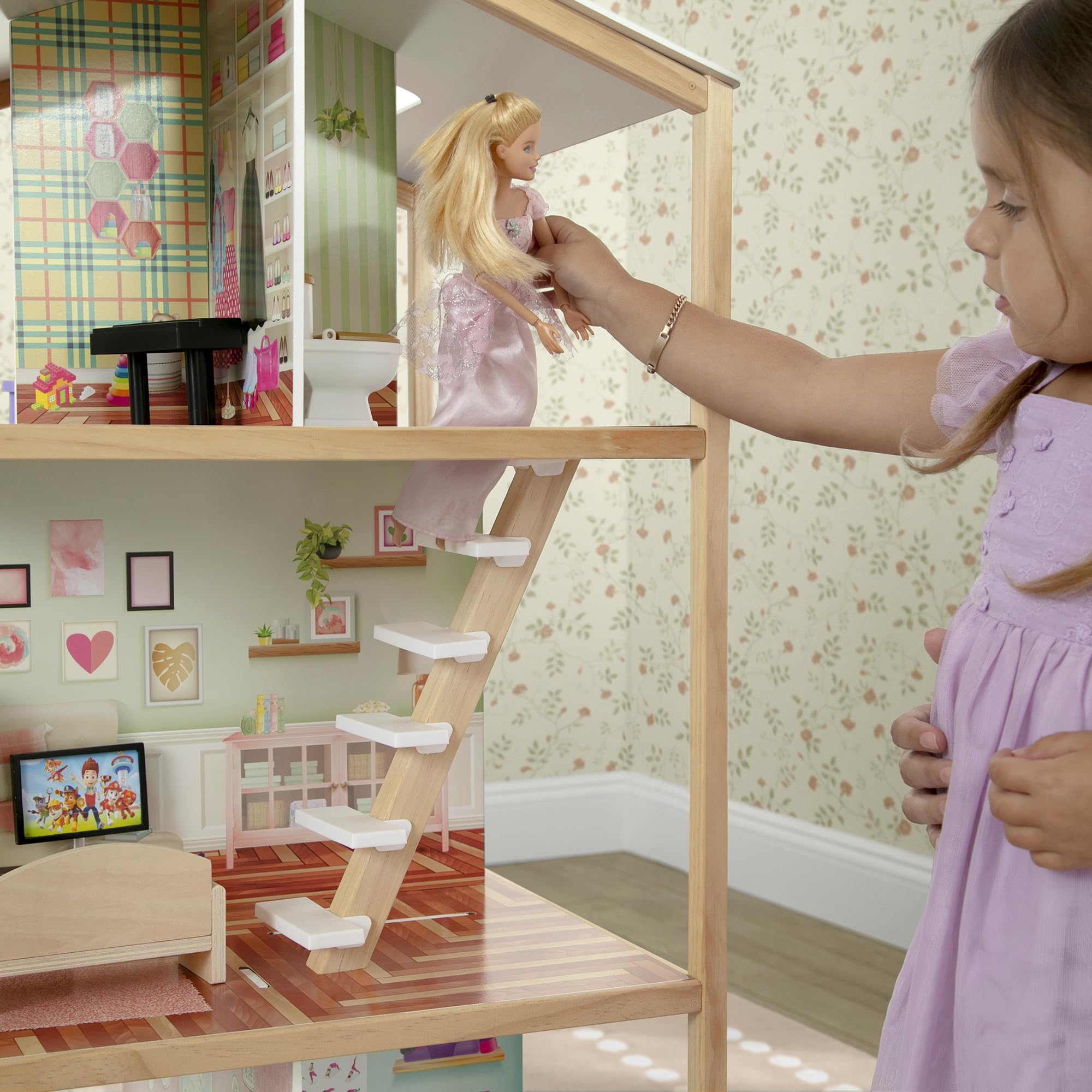 Delta Children Moveable Mansion Dollhouse - 360 Spins! -10 Delta Children Moveable Mansion Dollhouse - 360 Spins! -10