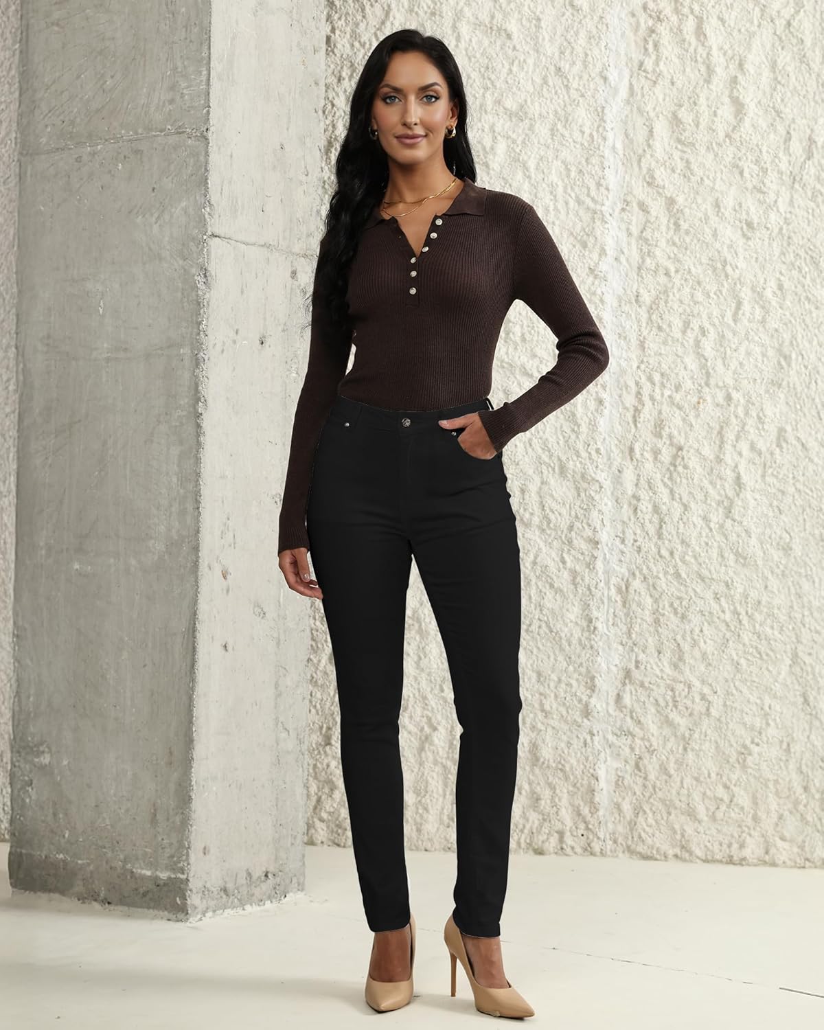 Utyful Skinny Jeans for Women Trendy High Waisted Classic Slim Fit Stretchy Denim Pants Jeggings Country Concert Outfit - Image 4