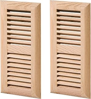 Homewell 2 Pcs Pack Oak Floor Register, Drop in Vent, 4x10 Inch, Unfinished