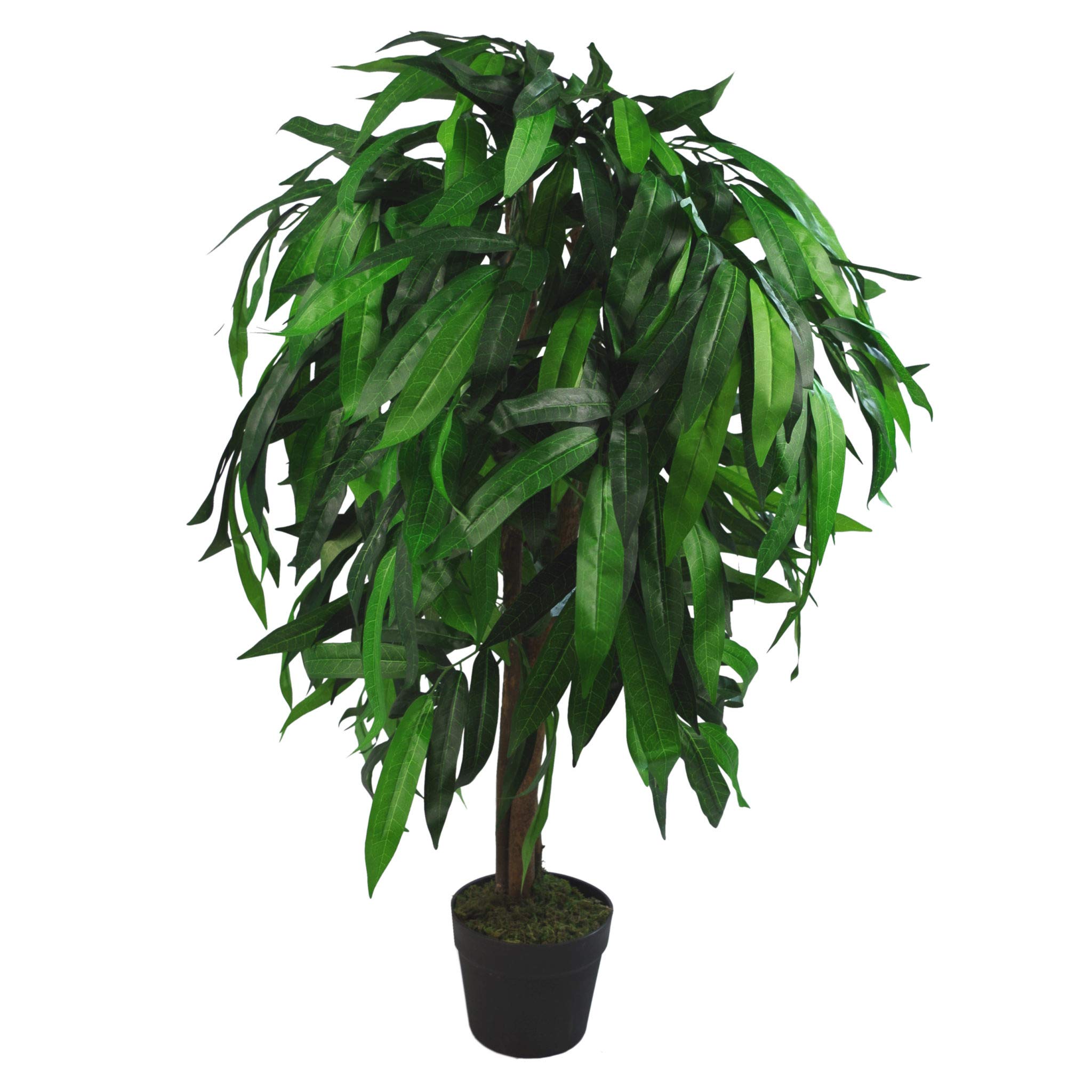 Design UK Artificial Mango Plant/Tree, Green, 100cm