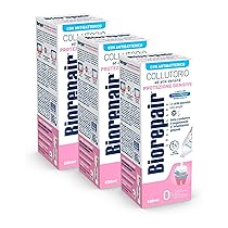 Biorepair, Collutorio ad Alta Densità Protezione Gengive, Combatte il Sanguinamento Gengivale e Parodontite, con Acido Ialuronico e Zinco Antibatterico, Senza Fluoro, Alcool e Clorexidina, 3x500ml