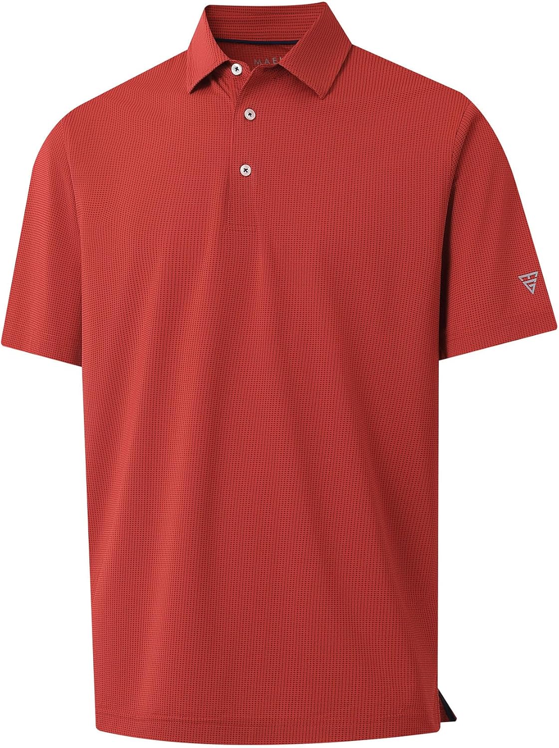 M MAELREG Mens Polo Shirts Short Sleeve Quick Dry Moisture Wicking Athletic Performance Jacquard Collared Golf Shirt for Men