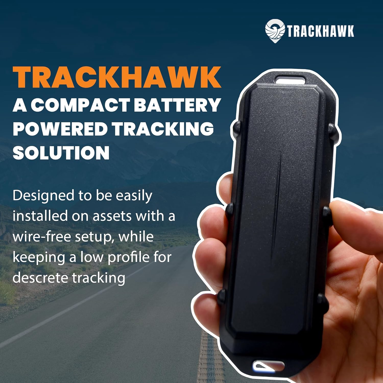 Trackhawk TH07 GPS Tracker - Wireless 4G LTE Trailer & Asset Tracking Device, 8+ Year Battery, IP68 Waterproof, Location Alert for Trucks, RVs, Containers & Equipment - Subscription Required