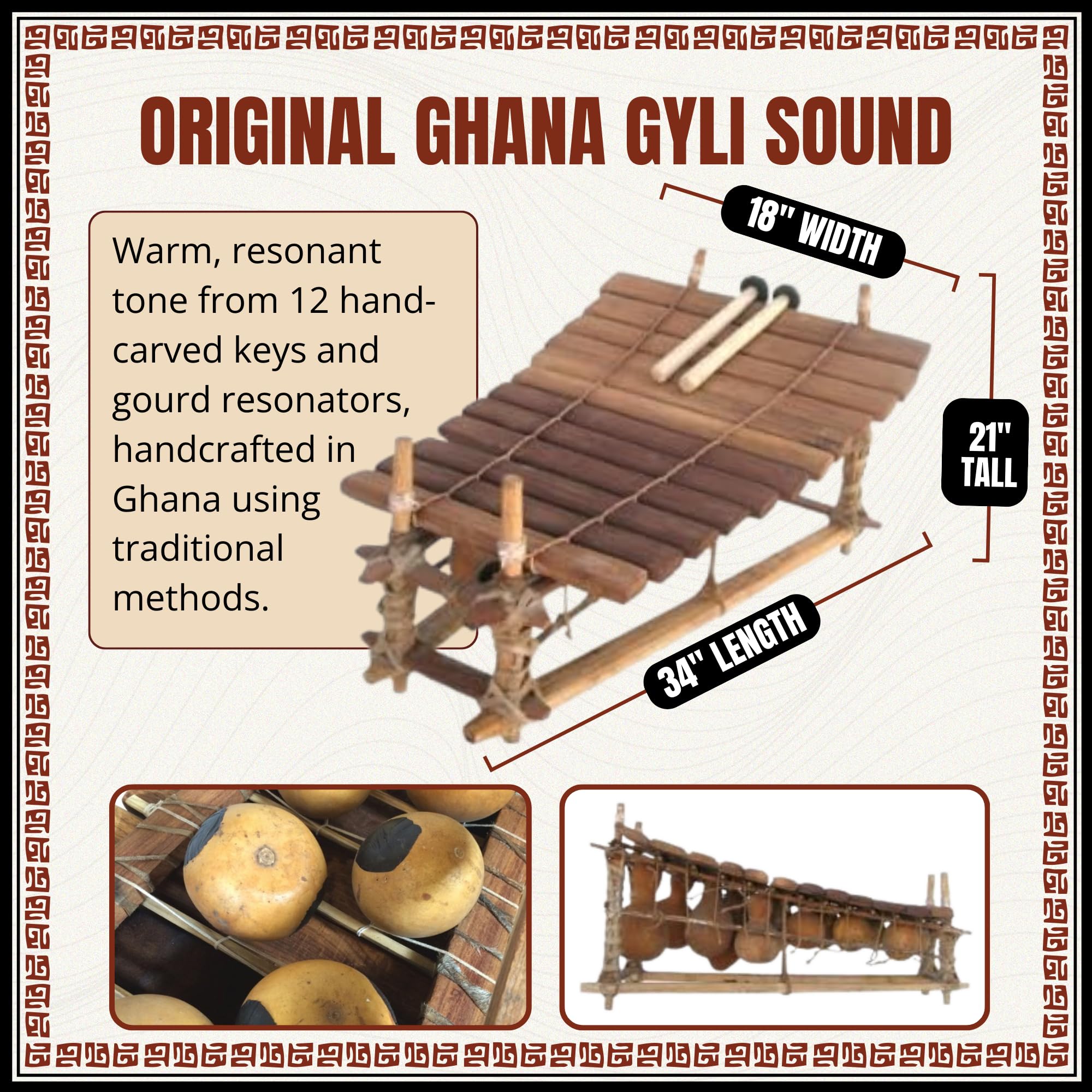 Amazon.com: Africa Heartwood Project - Ghana Gyil with